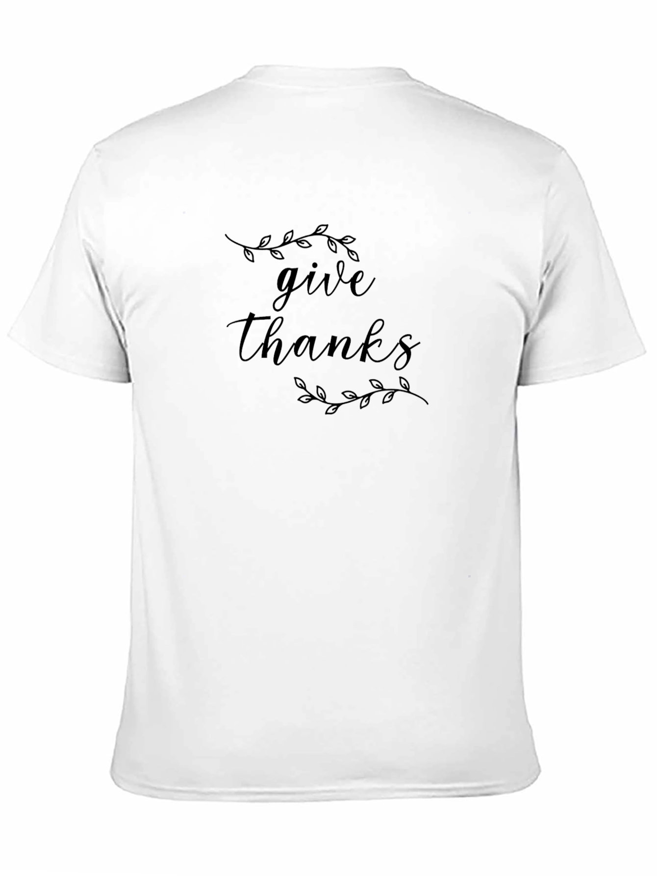 Black Give Thanks T-Shirt - Black view 11