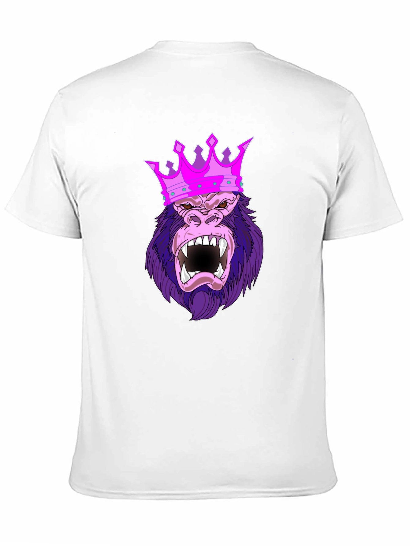 Black King Kong T-Shirt - Gorilla Crown Graphic Tee view 11