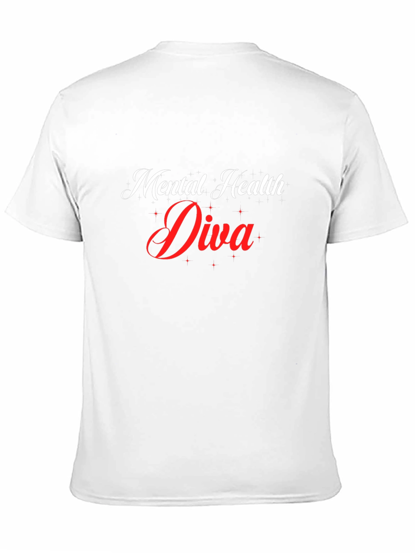 Black Mental Health Diva T-Shirt - Black view 11