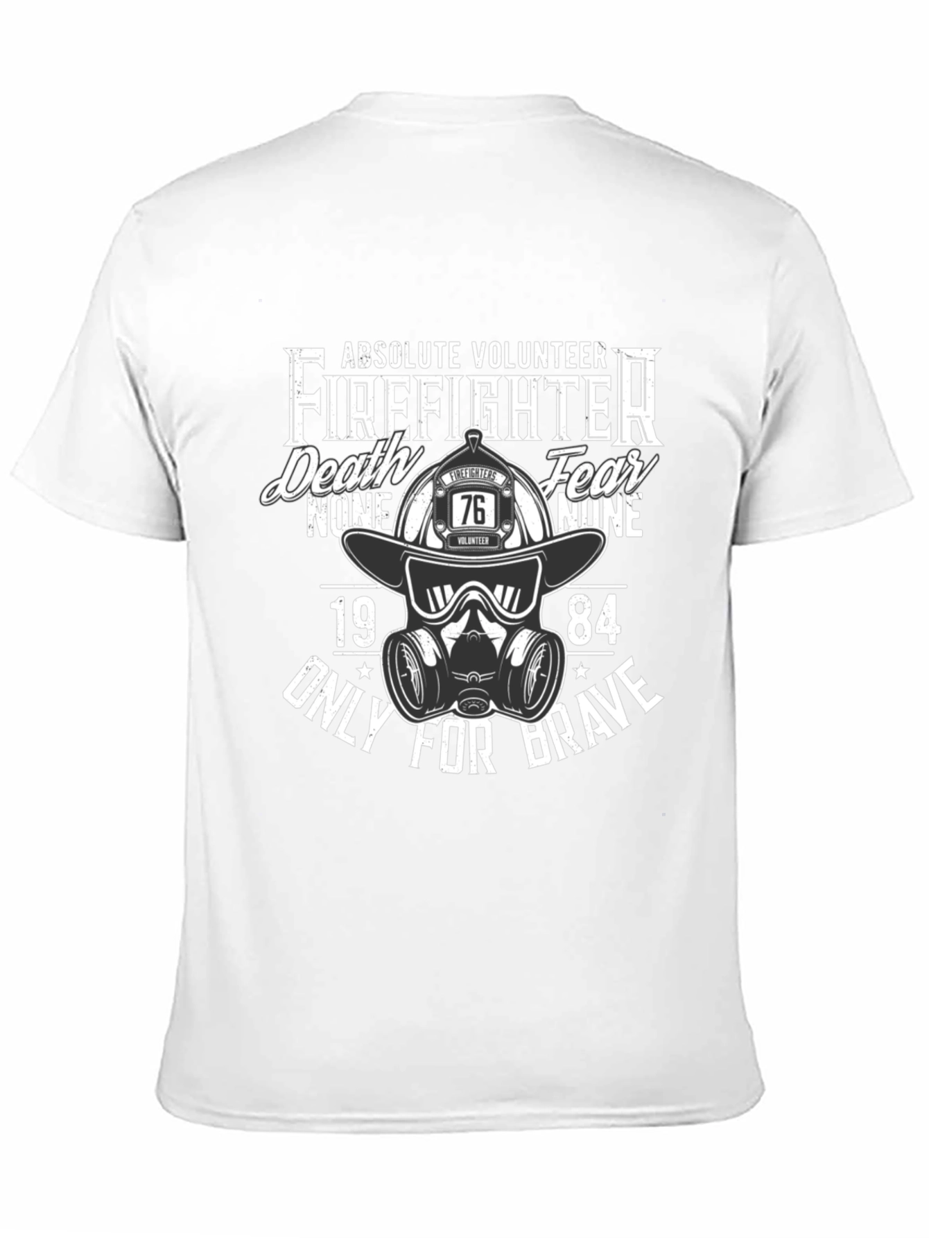 Black Firefighter Volunteer Graphic Tee view 11