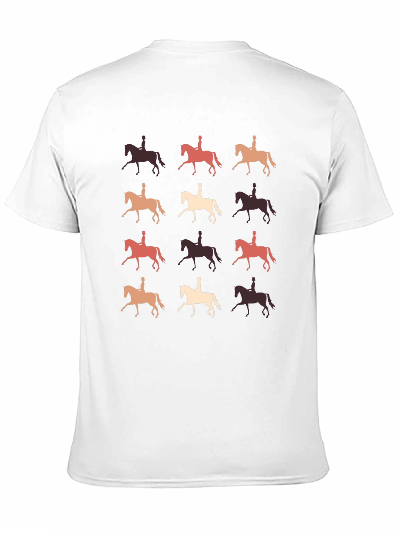 Black Retro Horse Riding T-Shirt view 11
