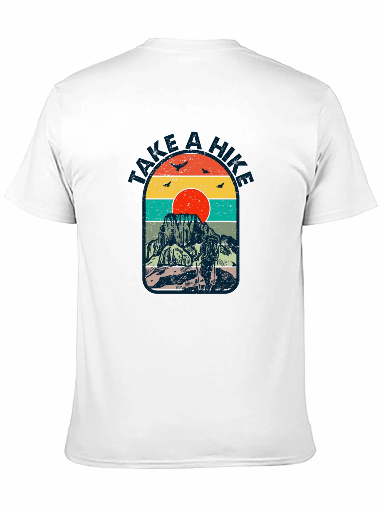 Black Retro "Take a Hike" Graphic T-Shirt view 11