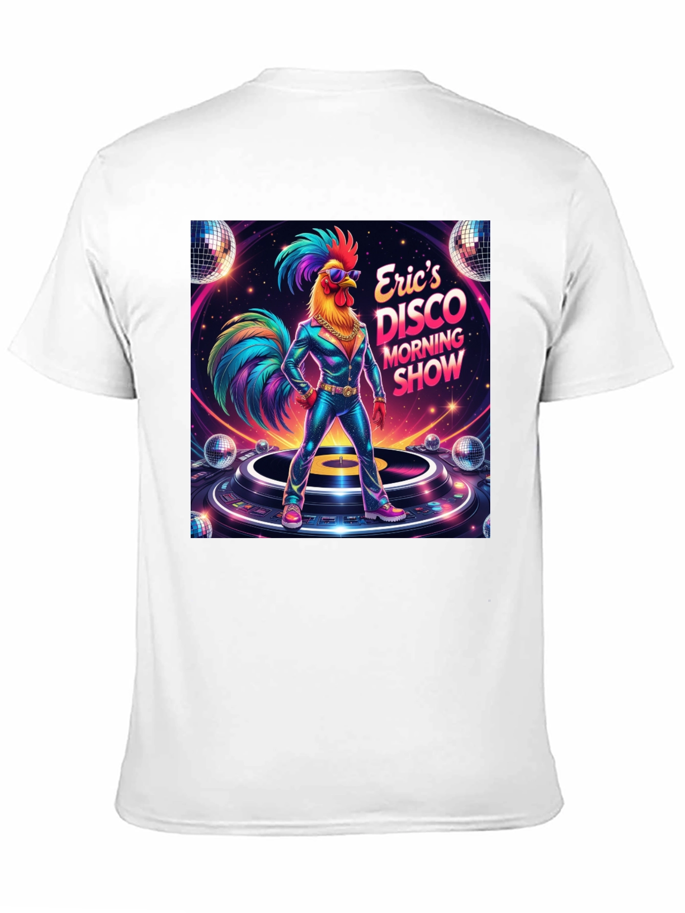 Black Eric's Disco Morning Show Graphic T-Shirt view 11