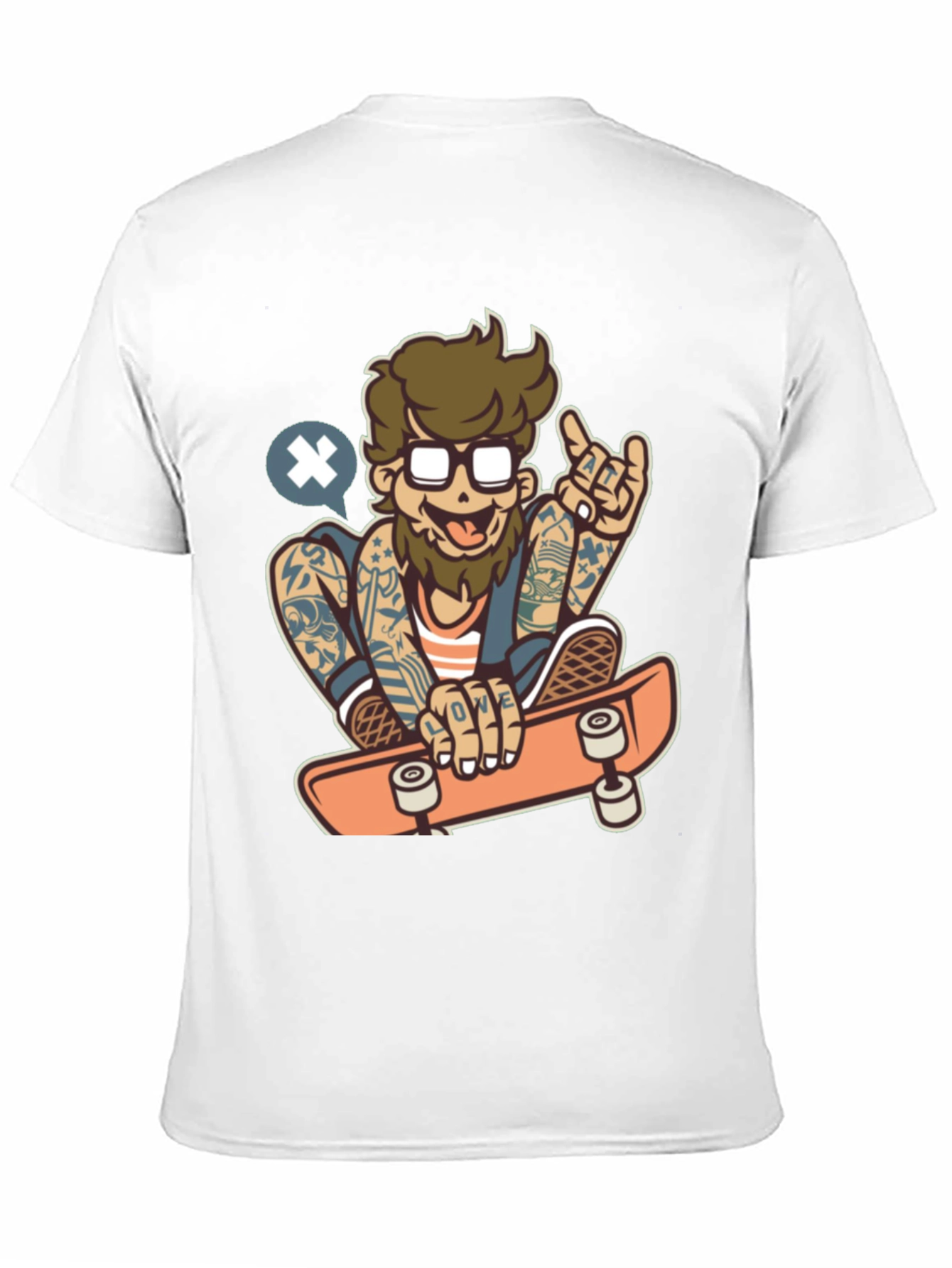 Black Skater Dude Graphic Tee - Black view 11