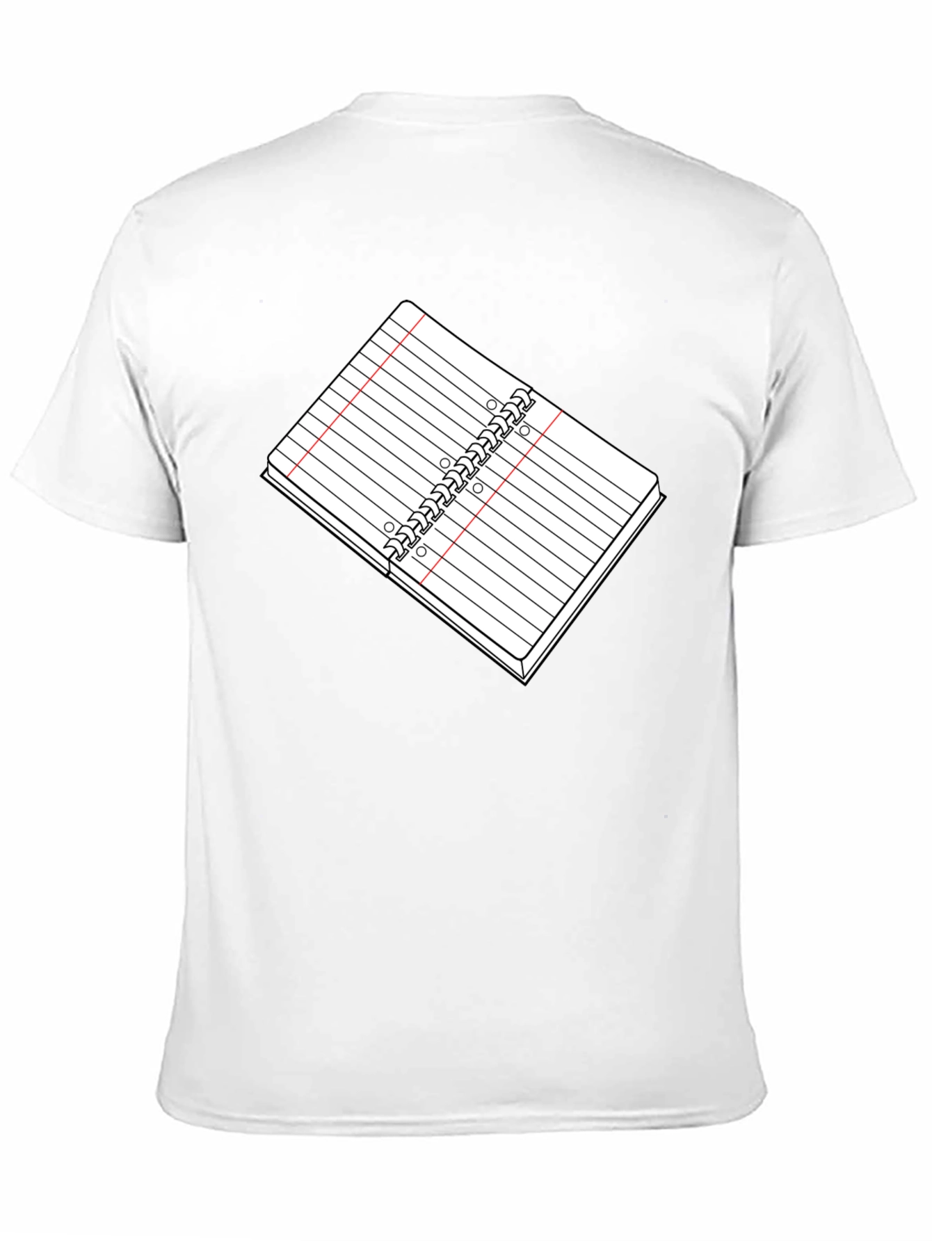Black Notebook Graphic Tee - Black Cotton T-Shirt view 11