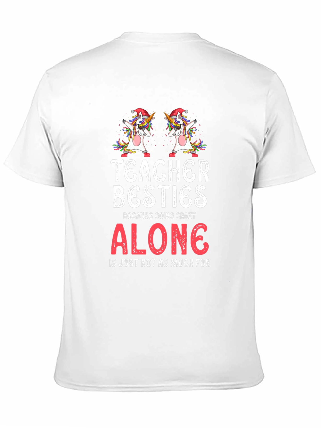 Teacher Besties Unicorn Graphic Tee - 11