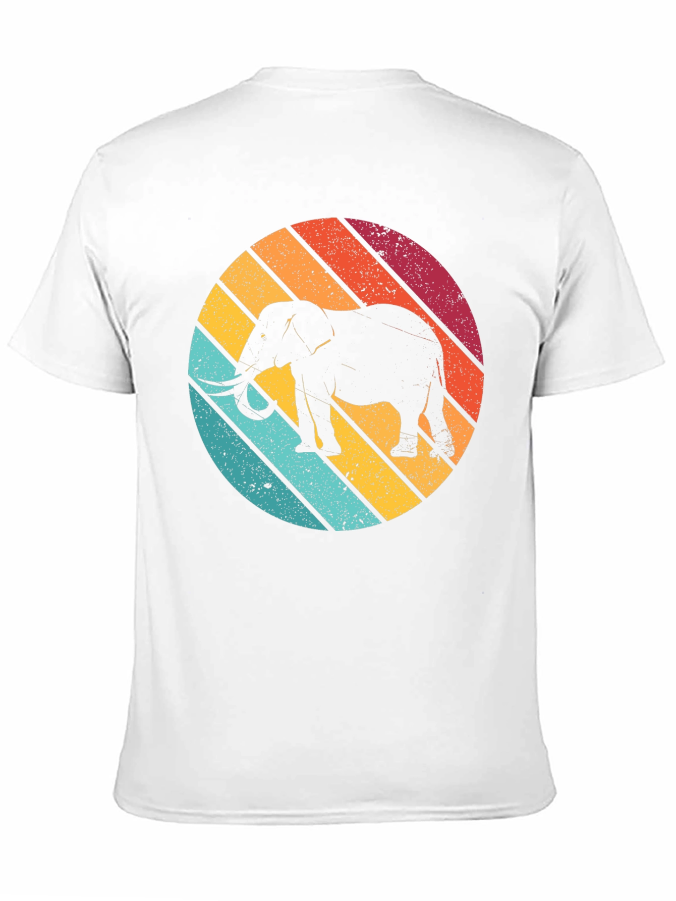 Black Retro Elephant T-Shirt - Vintage Style Graphic Tee view 11