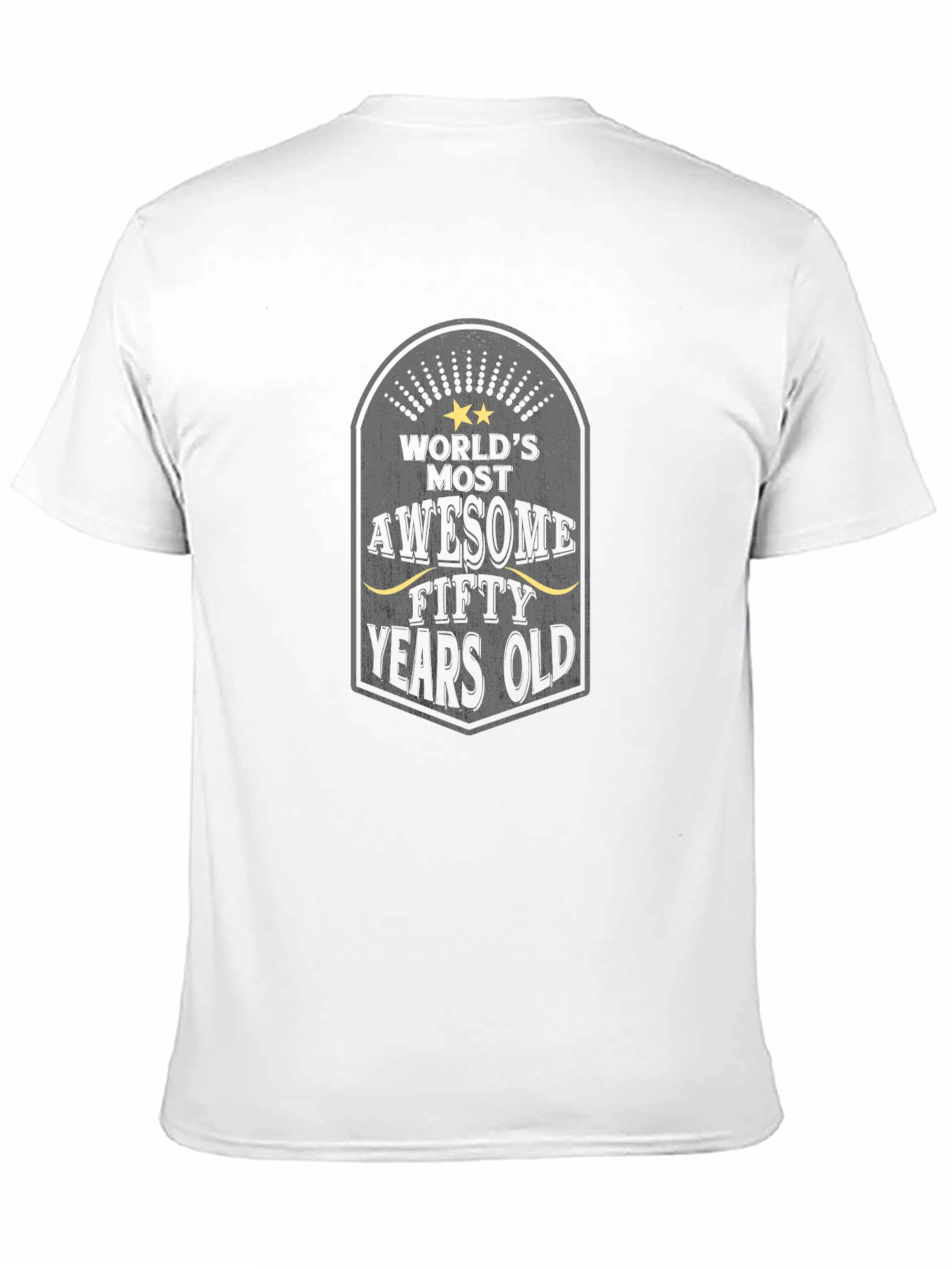 Black World's Most Awesome Fifty Years Old T-Shirt view 11