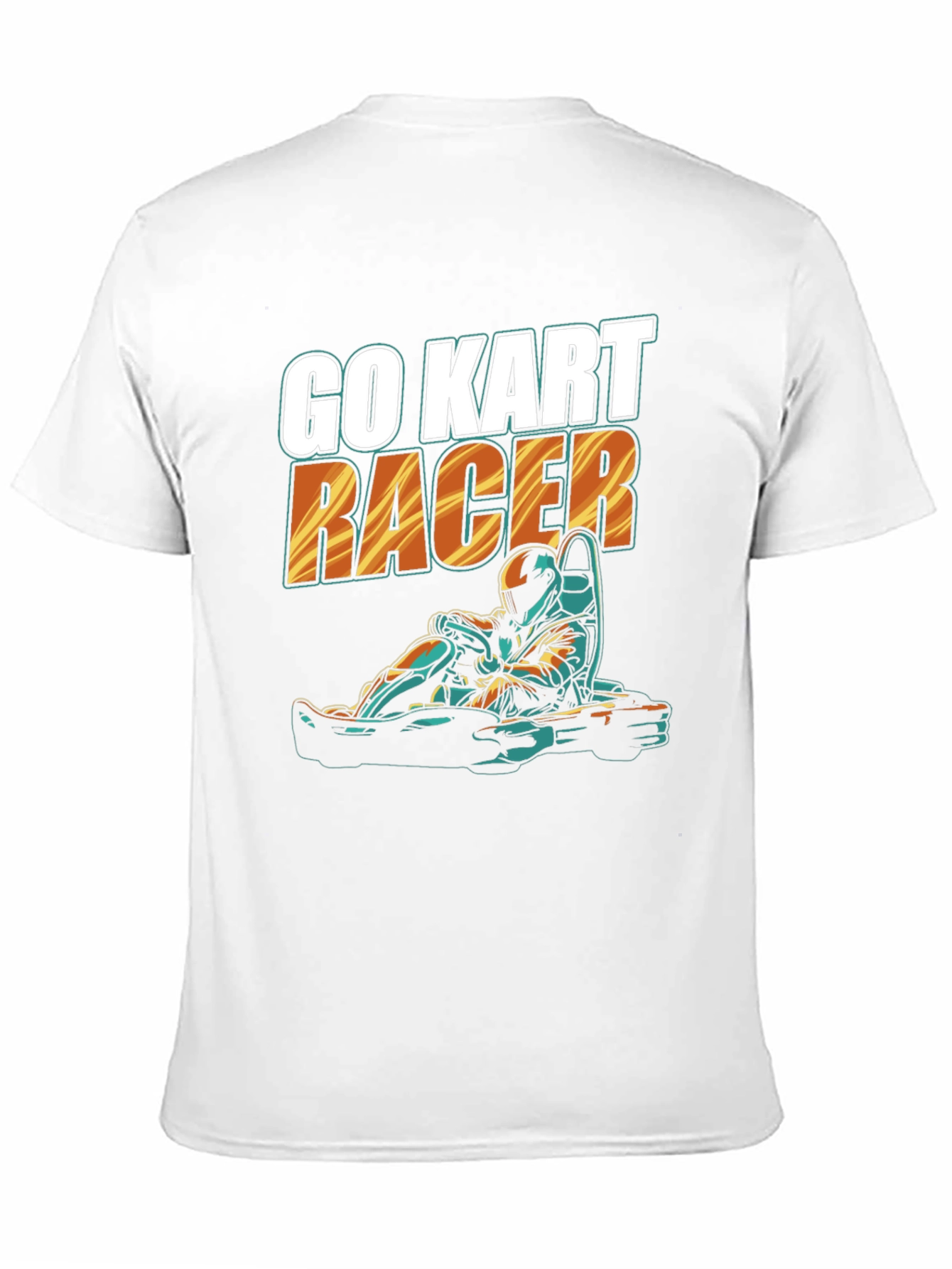 Black Go Kart Racer Black T-Shirt view 11