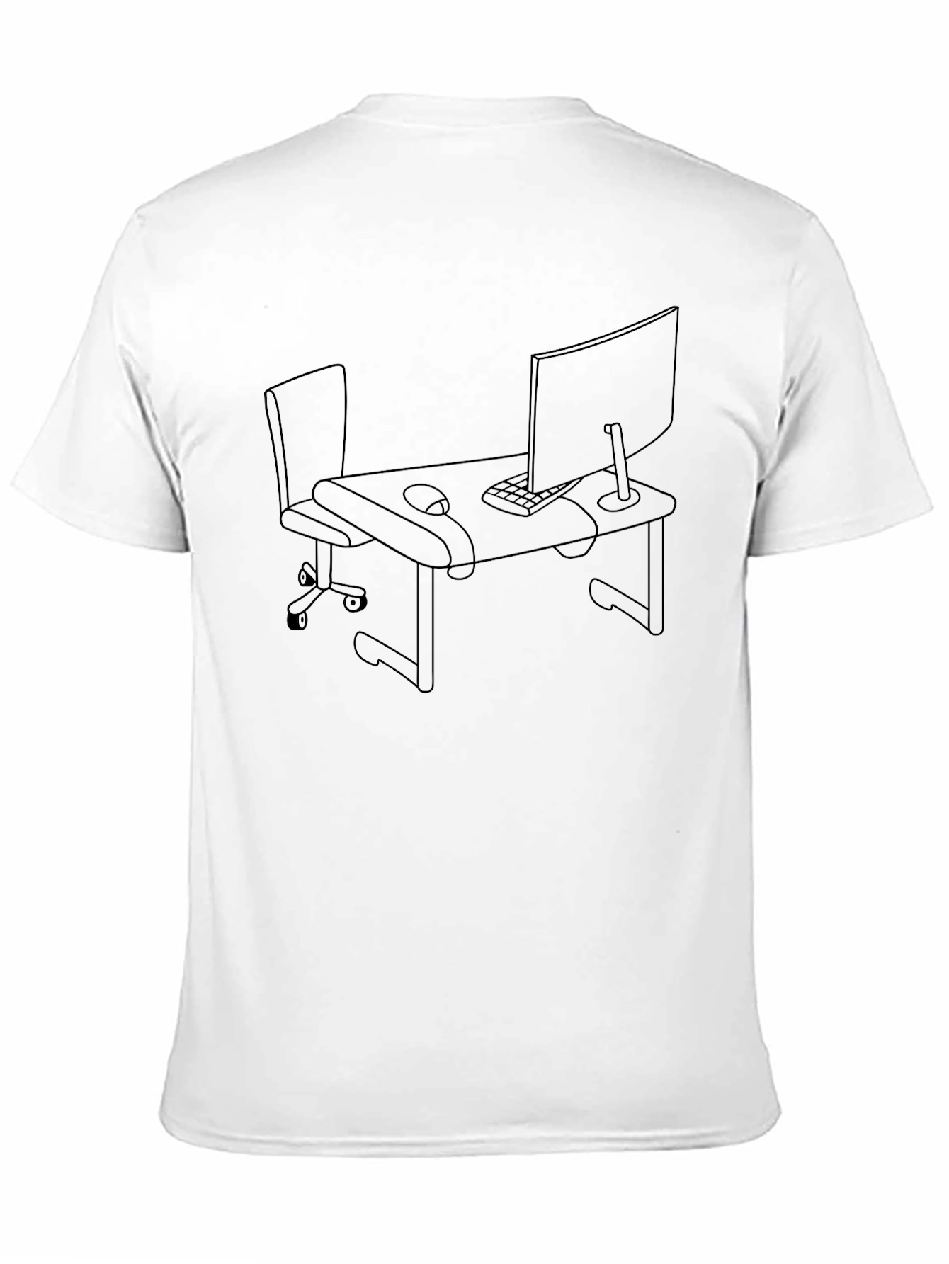 Black Desk Setup Graphic Tee - Black view 11