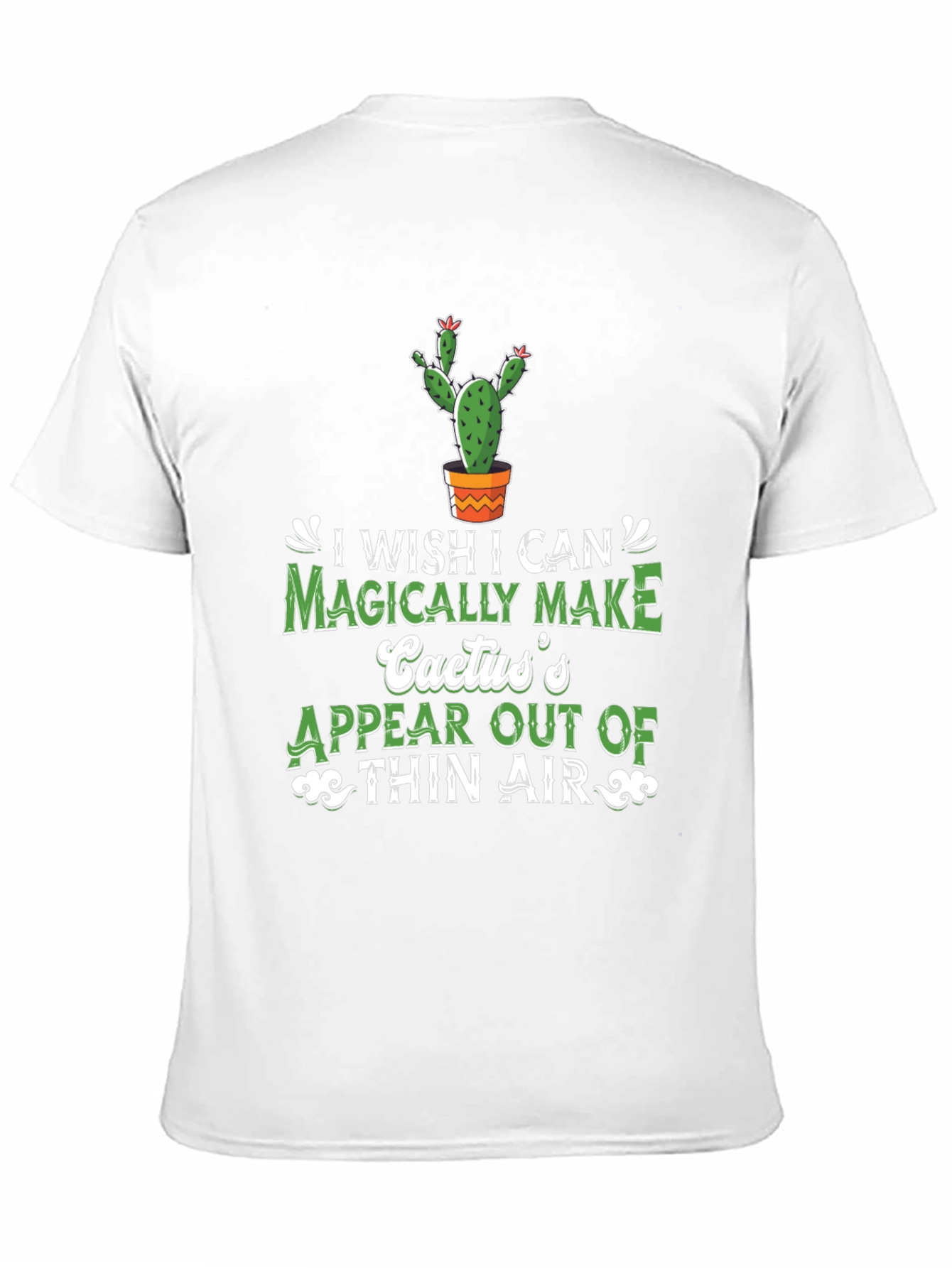 Black Magical Cactus T-Shirt: Funny Graphic Tee view 11