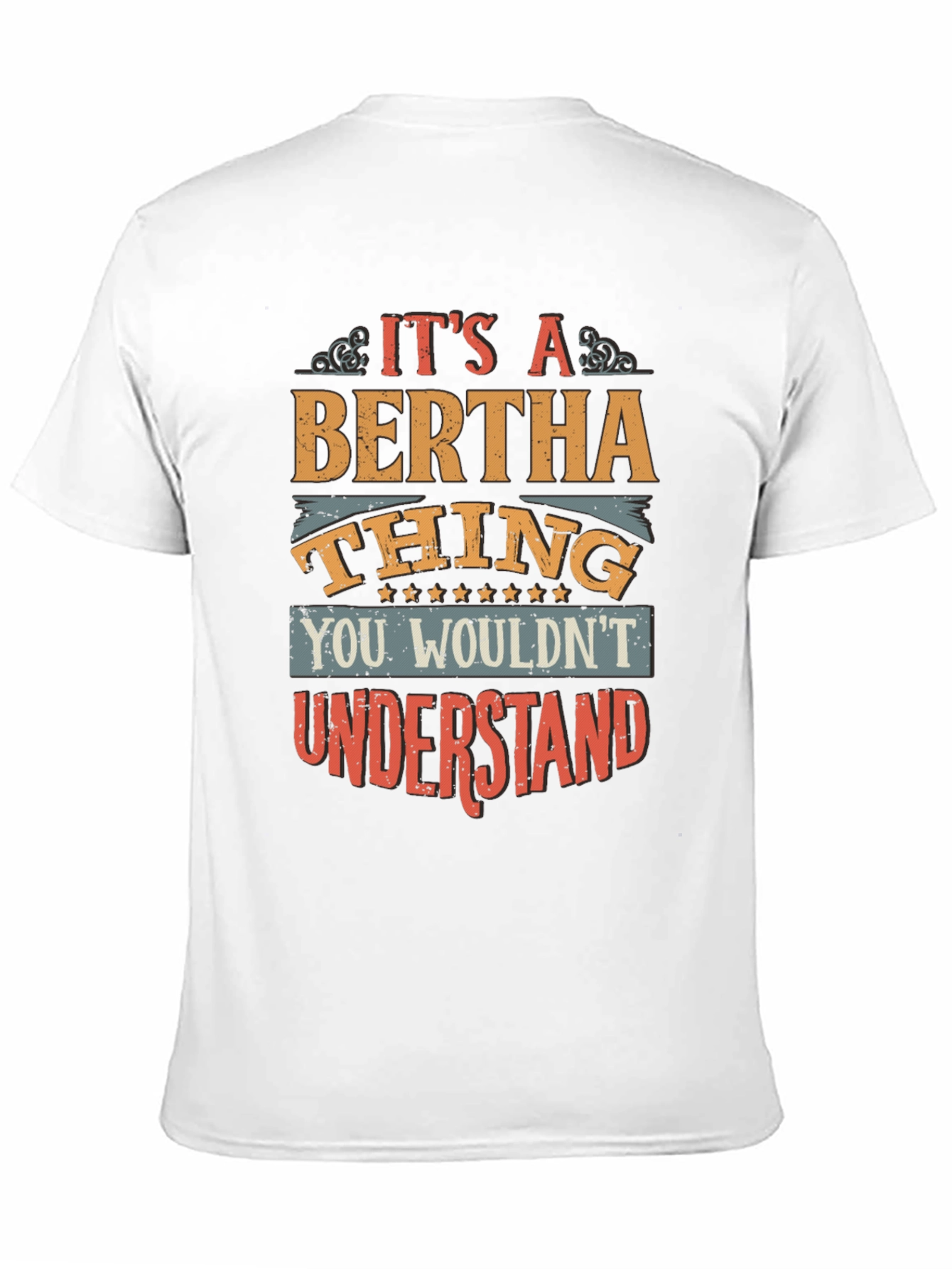 Black Bertha Thing T-Shirt - Unique Personalized Gift view 11