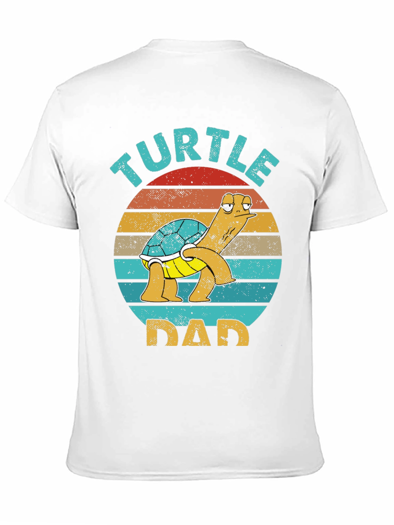 Black Turtle Dad Graphic Tee - Fun Father's Day T-Shirt view 11