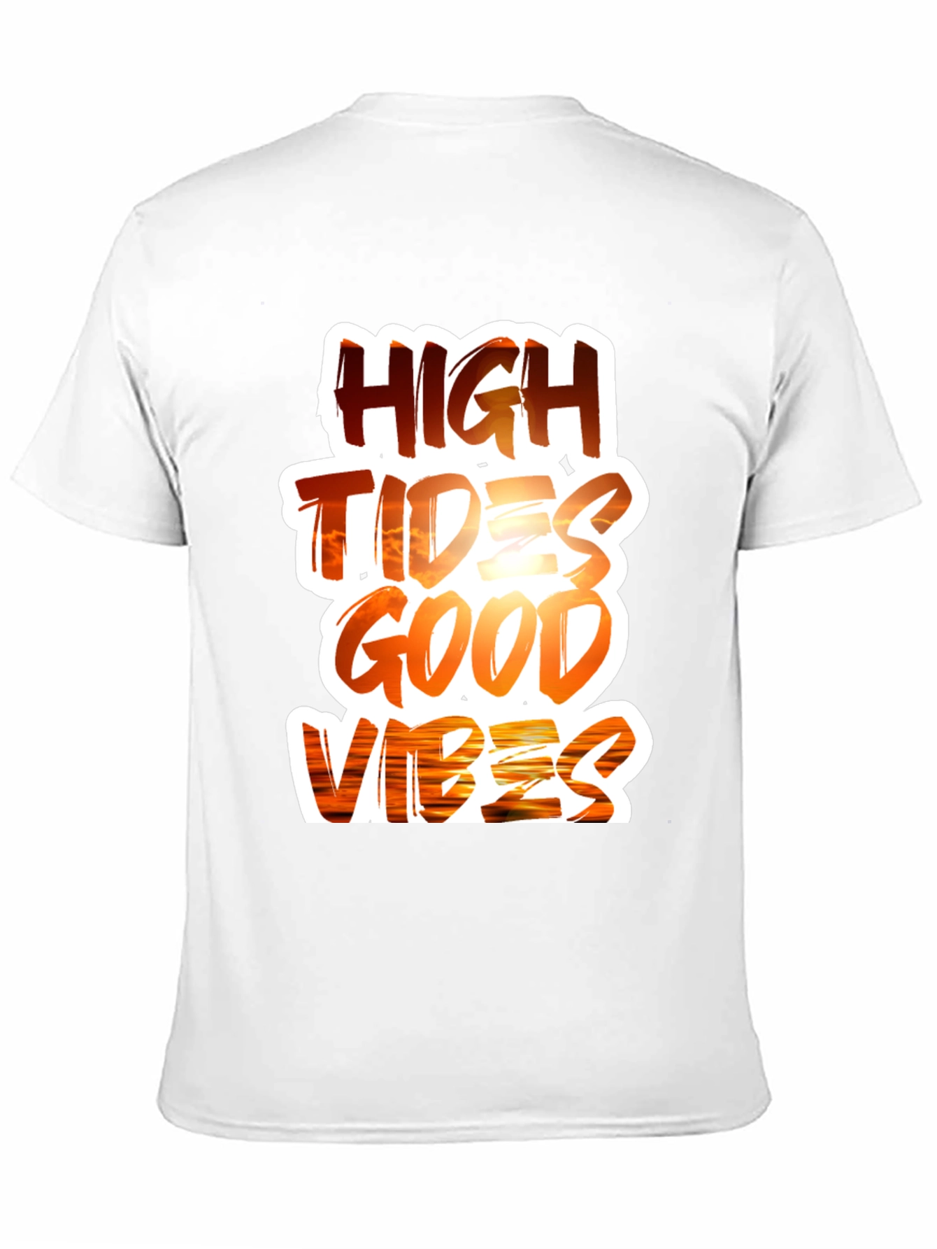 Black High Tides Good Vibes Graphic Tee view 11
