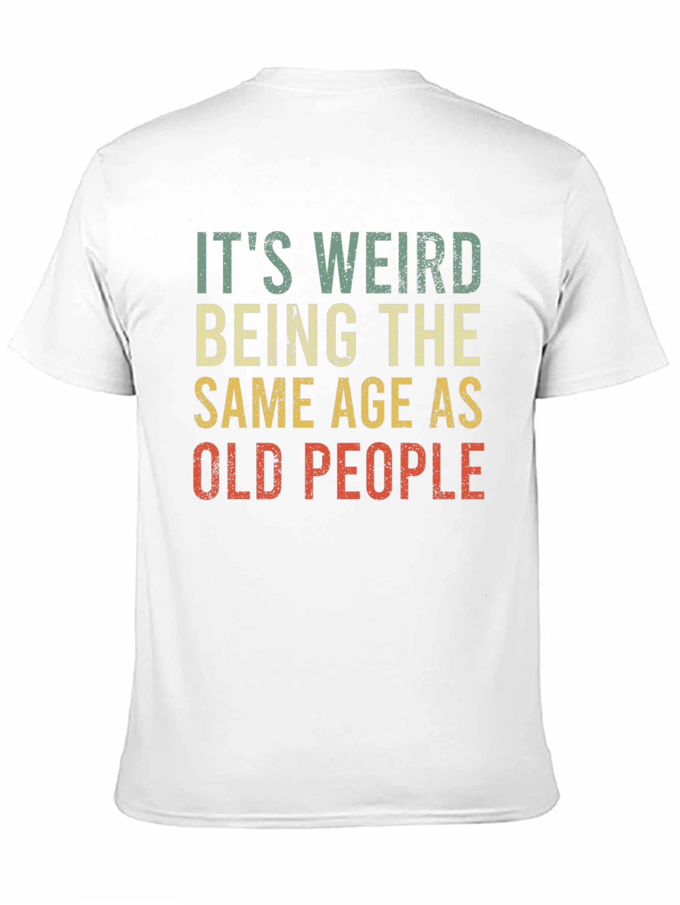 Black Funny "Old People" Graphic T-Shirt view 11
