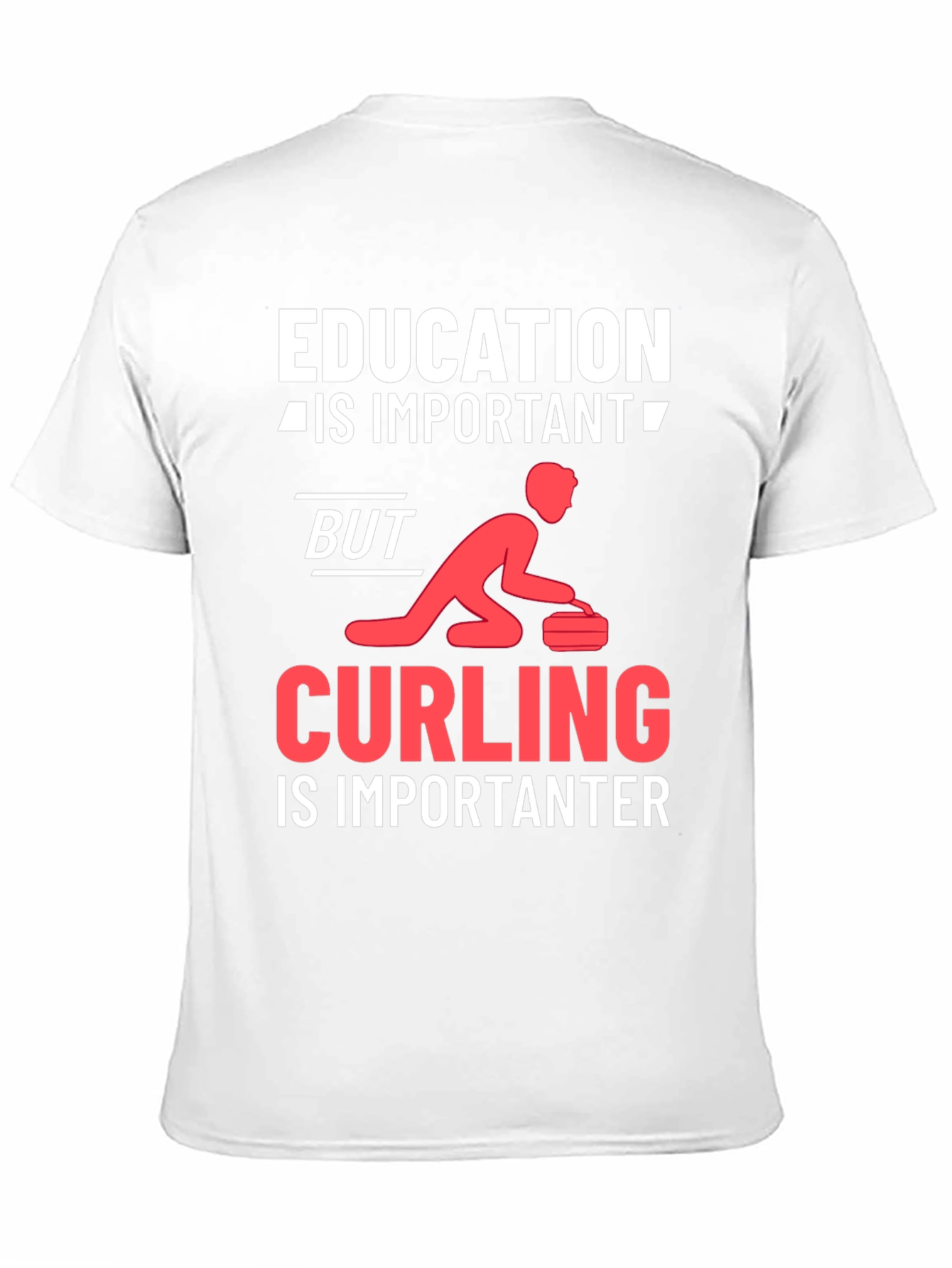 Black Education vs Curling T-Shirt view 11