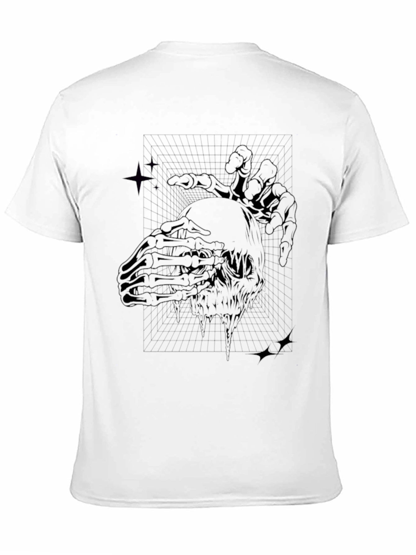Black Abstract Graphic Print Black T-Shirt view 11