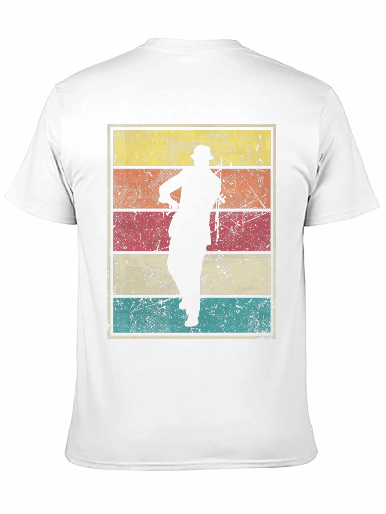 Black Retro Silhouette T-Shirt view 11