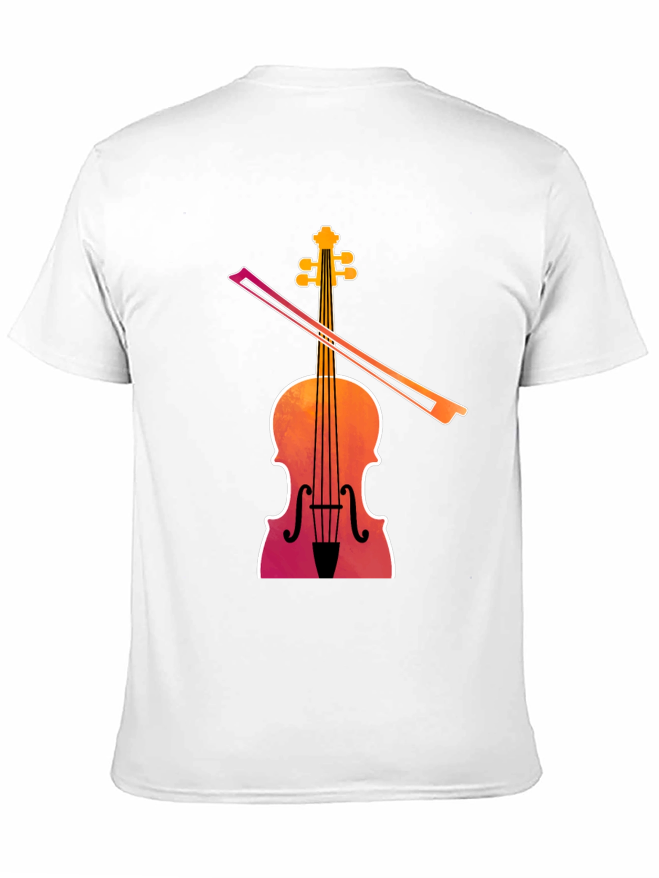 Black Violin Graphic Tee - Musical Instrument T-Shirt view 11