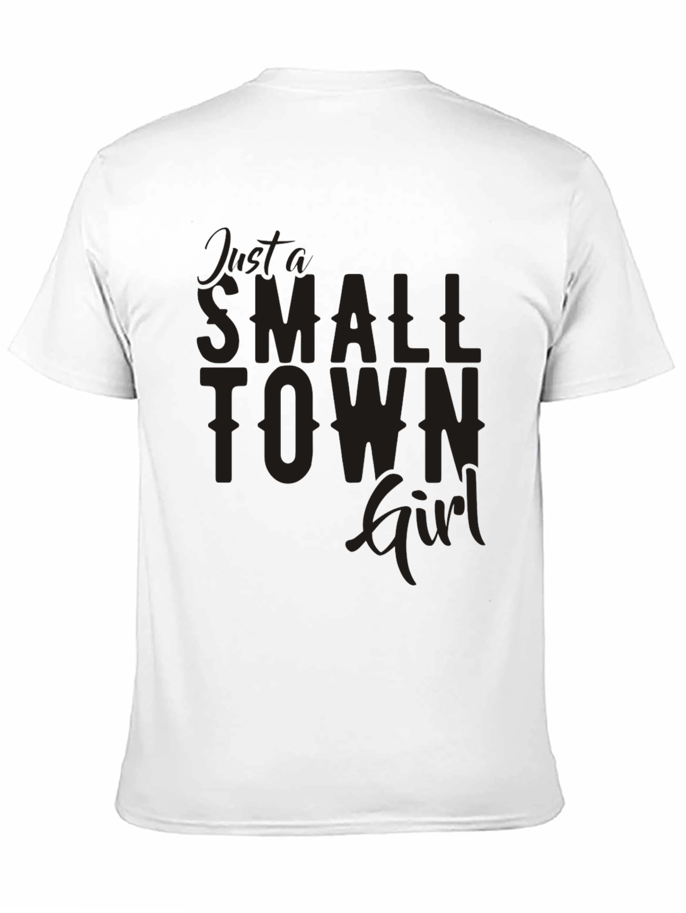 Black Just a Small Town Girl Graphic Tee view 11