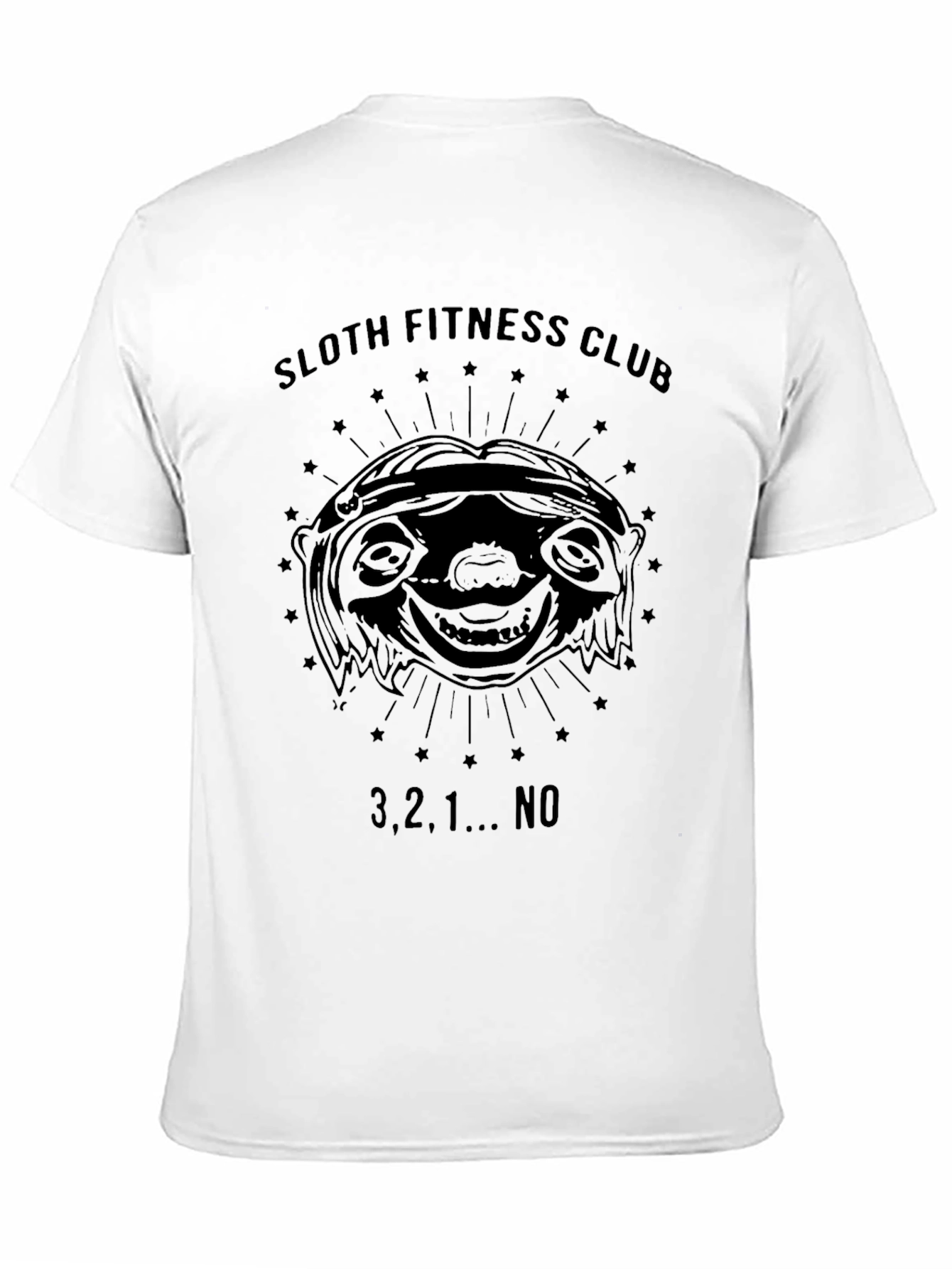 Black Sloth Fitness Club Graphic T-Shirt view 11