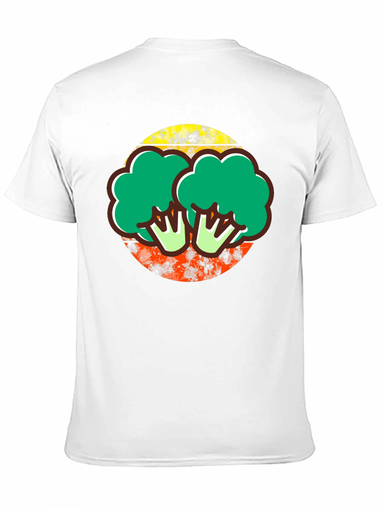 Black Broccoli Graphic Tee - Quirky Foodie T-Shirt view 11