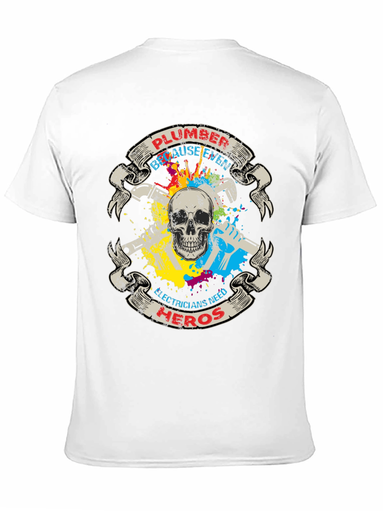 Black Plumber Hero T-Shirt view 11