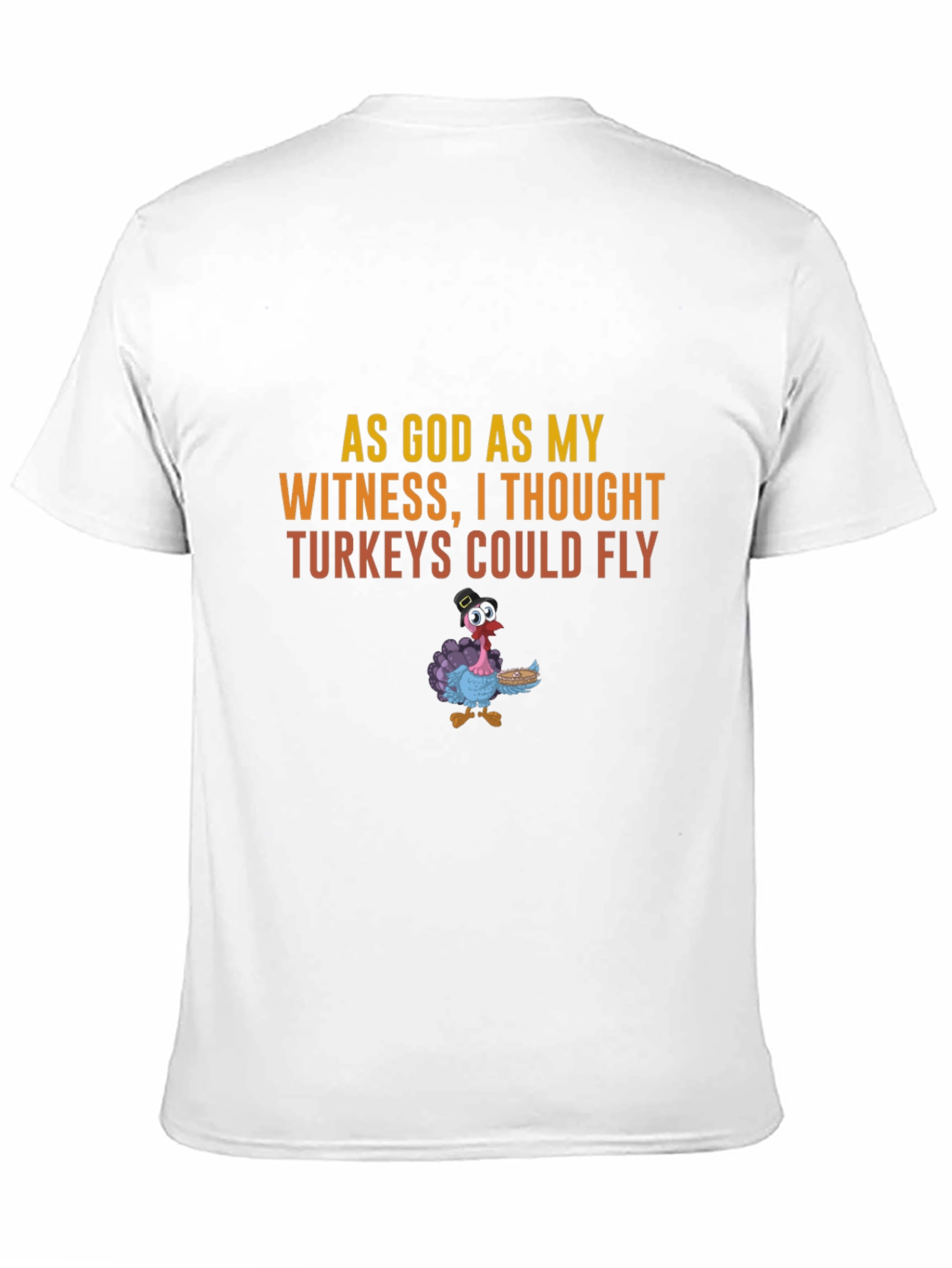 Black Funny Thanksgiving Turkey Graphic T-Shirt view 11