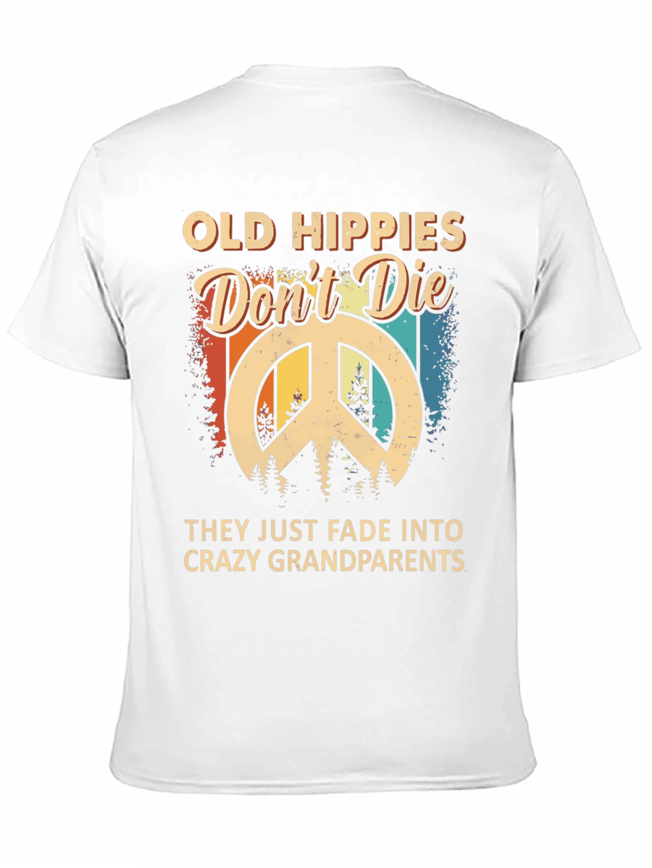 Black Old Hippies Don't Die T-Shirt view 11