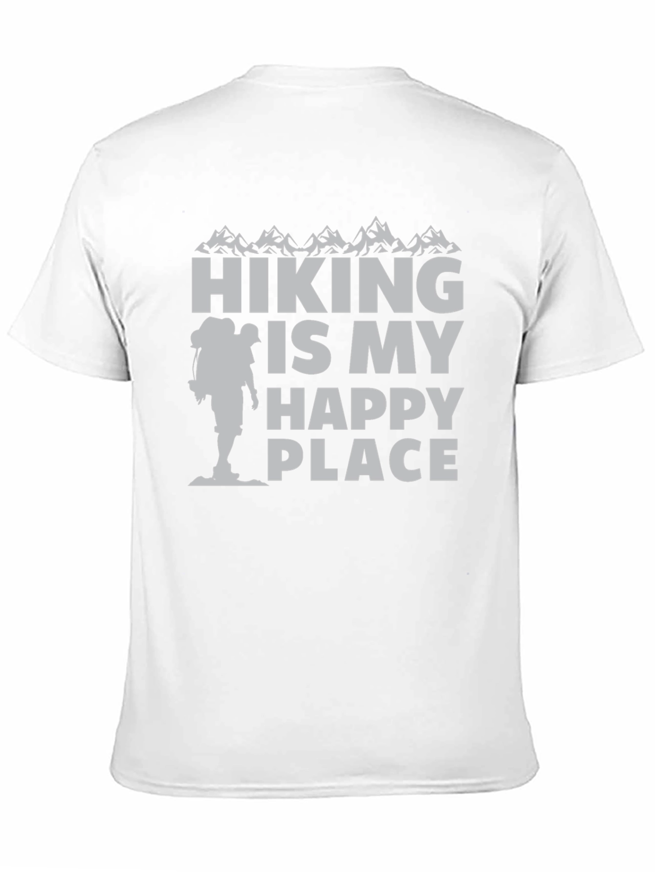 Black Hiking Is My Happy Place T-Shirt view 11