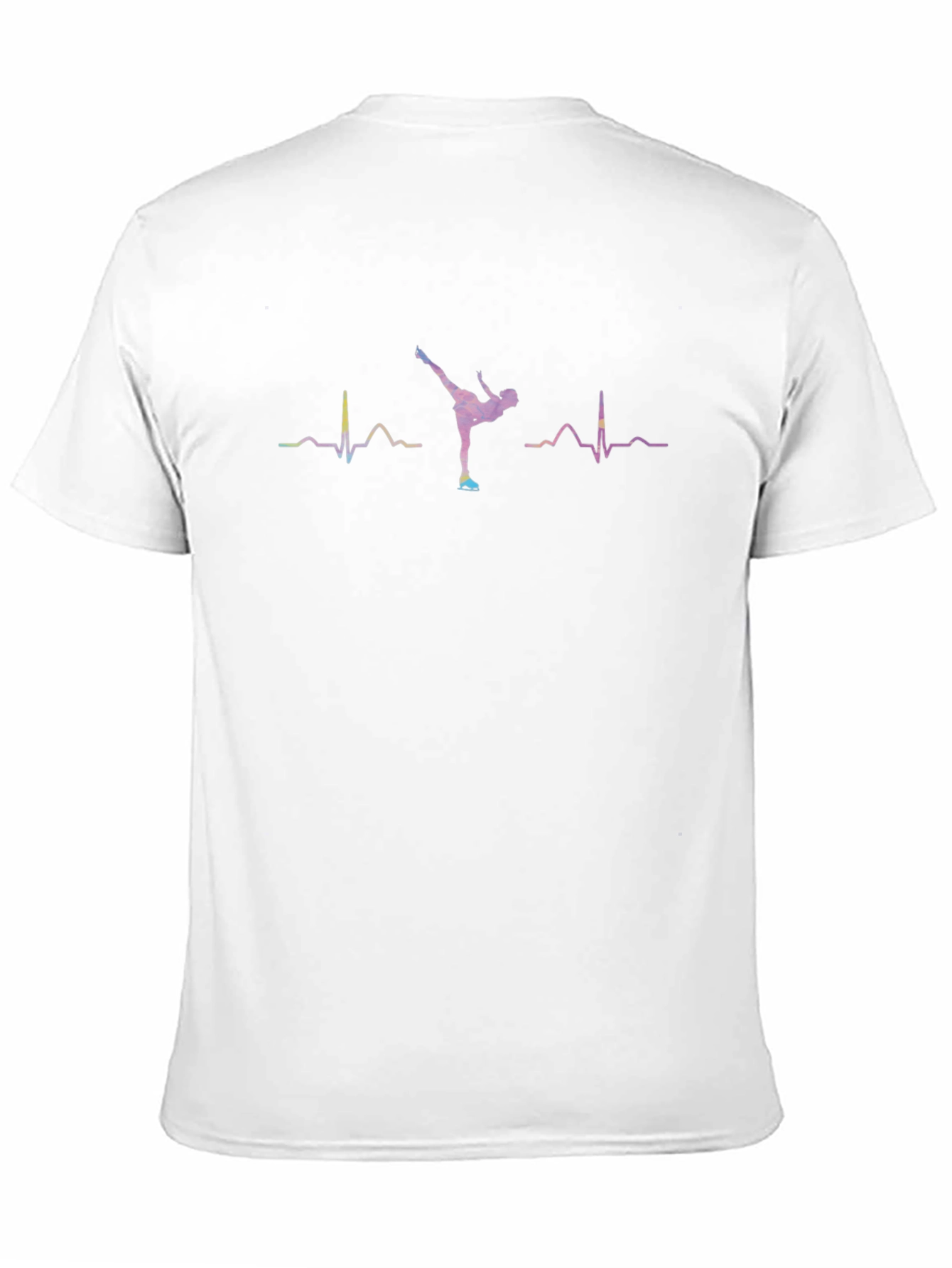 Black Ice Skating Heartbeat T-Shirt - Passion on Display view 11