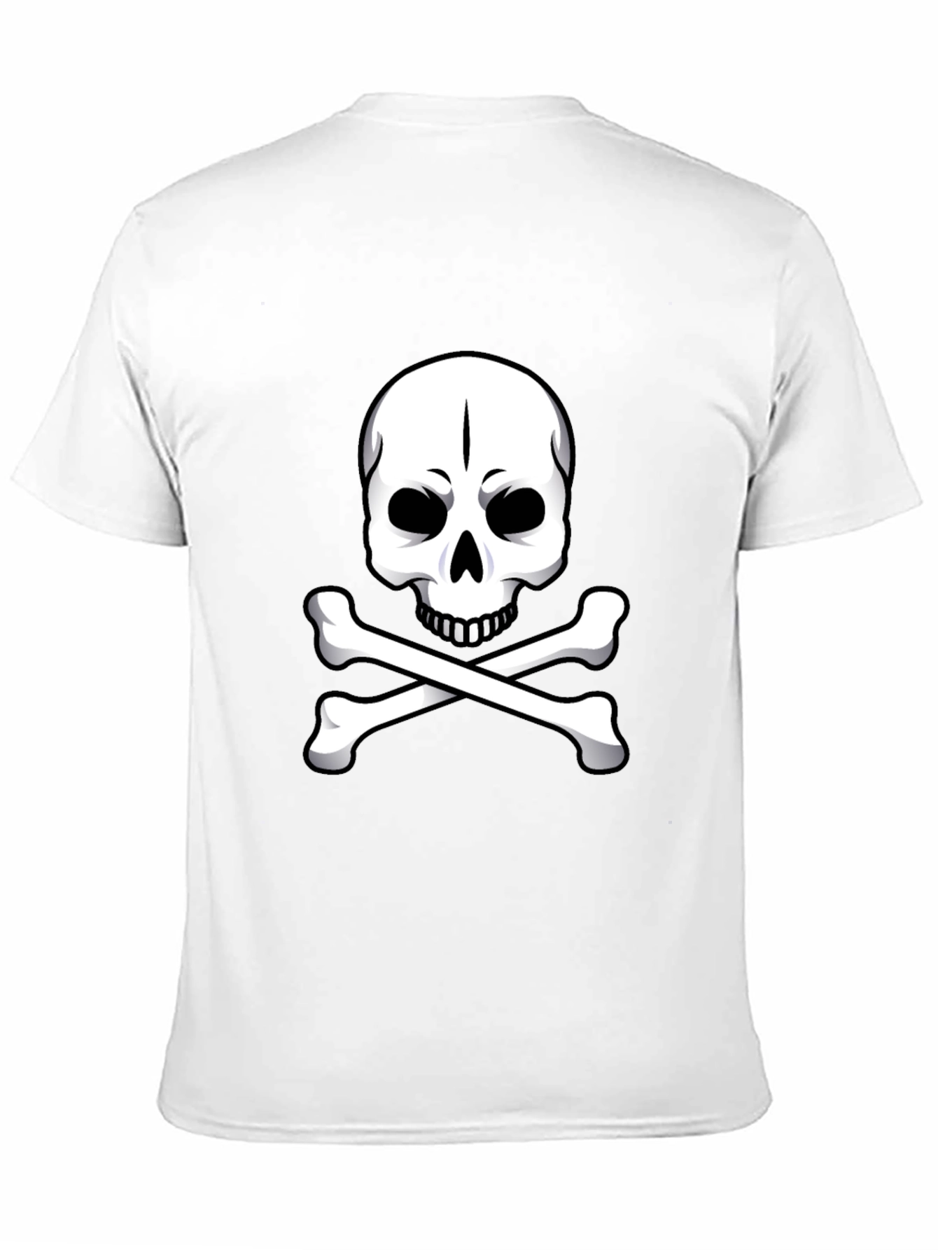 Black Skull & Crossbones Graphic Tee - Pirate Style! view 11