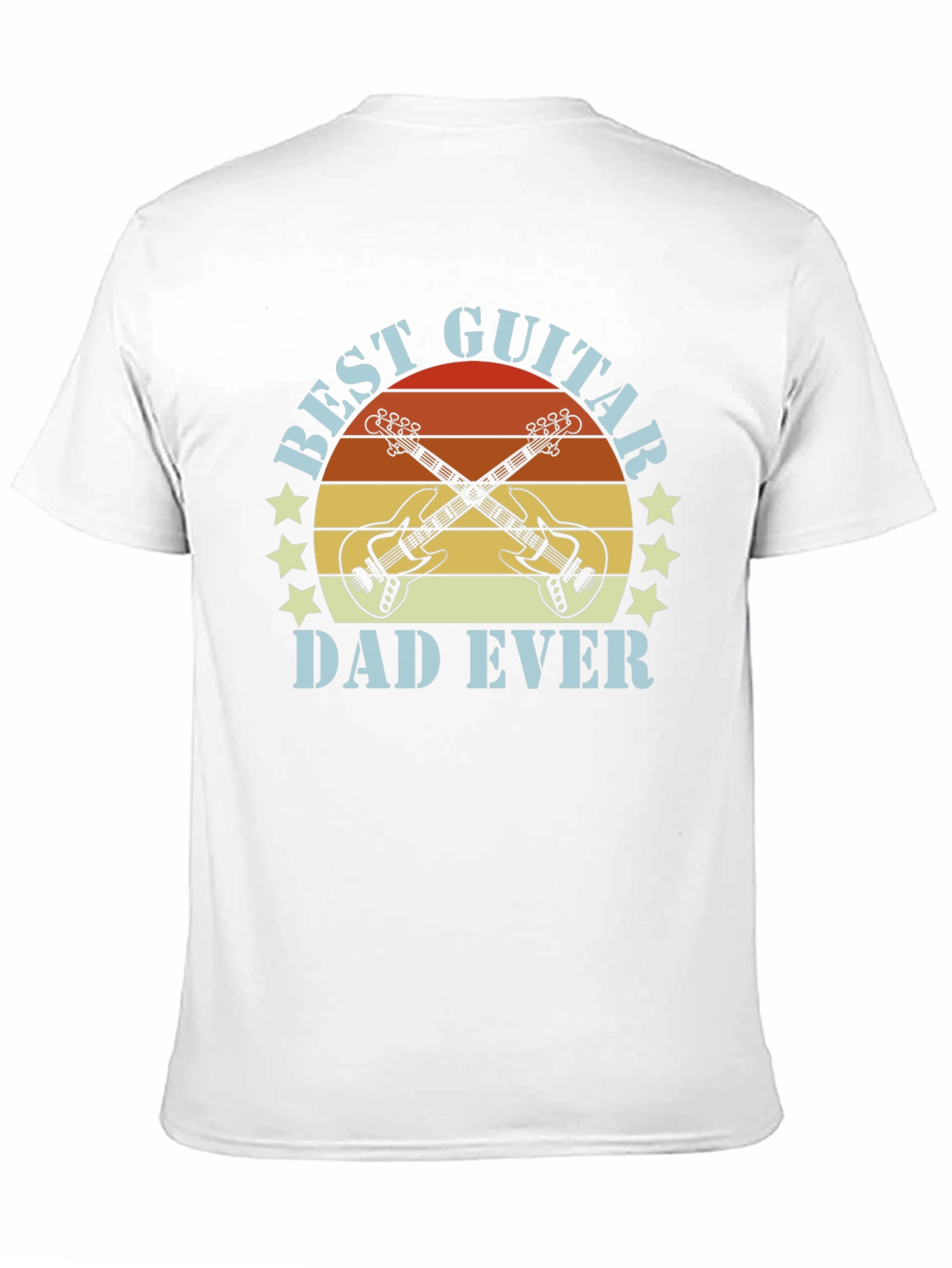 Black Best Guitar Dad Ever T-Shirt view 11