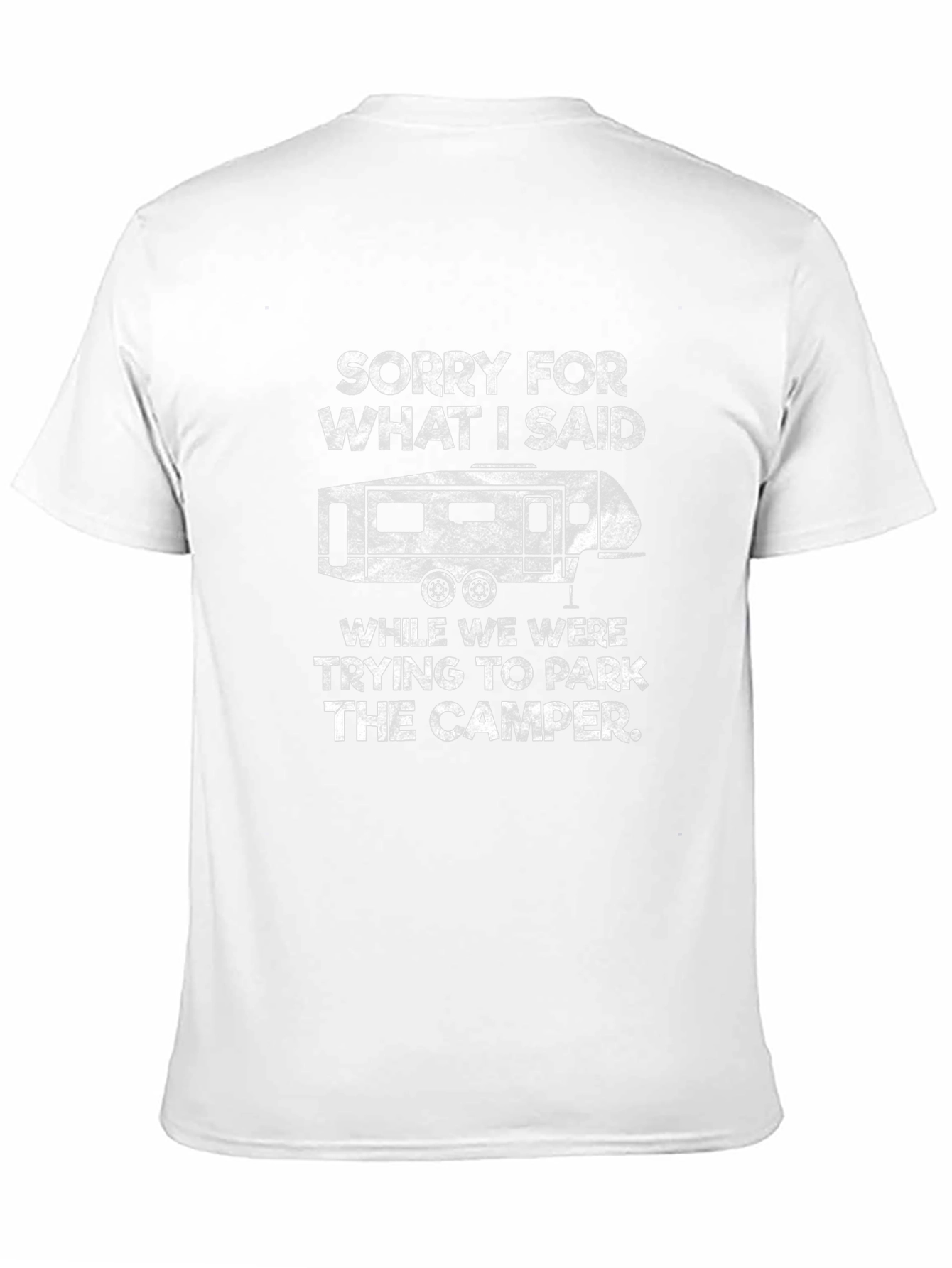 Black Sorry Camper Parking Graphic Tee - Camping Humor view 11