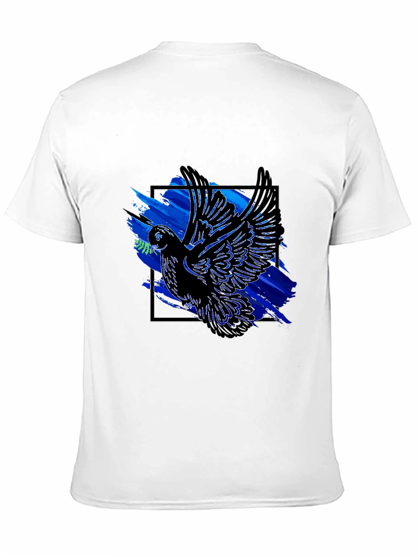 Black Peace Dove Graphic Tee - Men's Black T-Shirt view 11