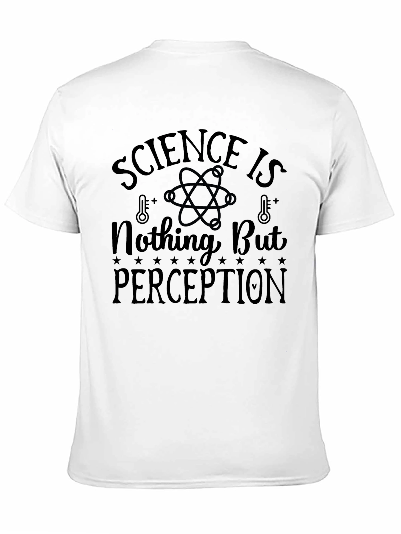 Black Science is Nothing But Perception Black T-Shirt view 11