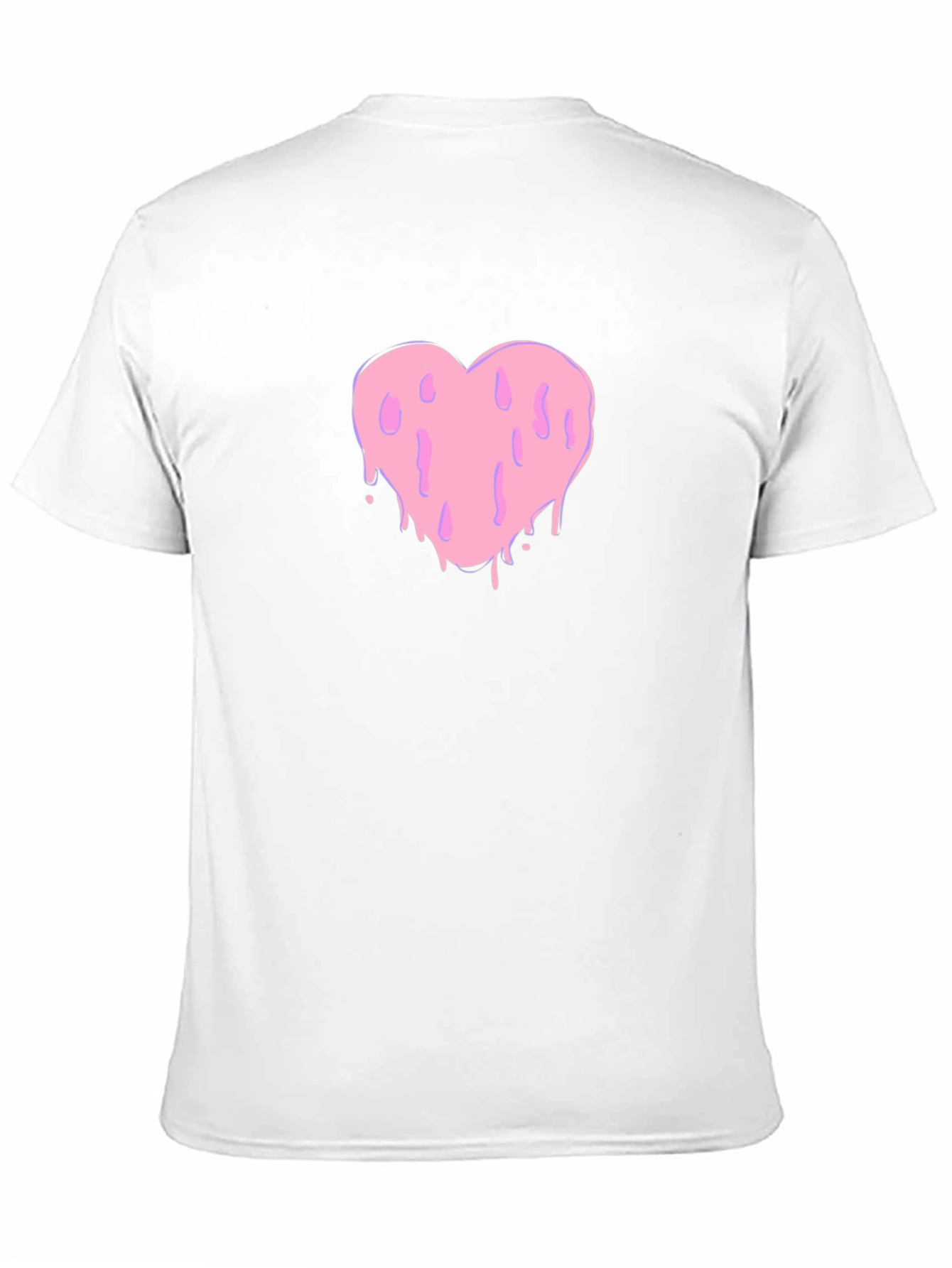 Black Melting Heart Graphic Black Tee view 11