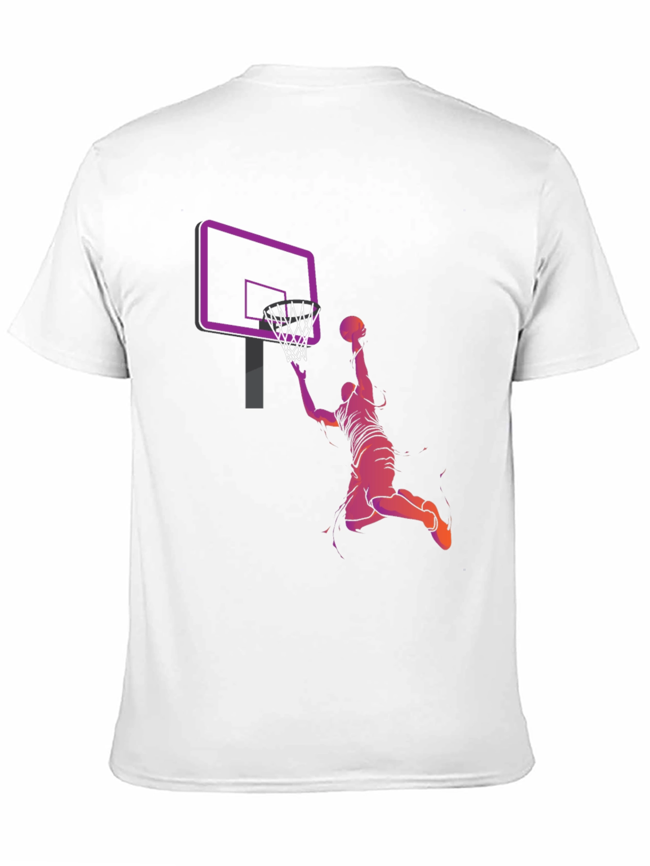 Black Basketball Dunk Graphic T-Shirt view 11