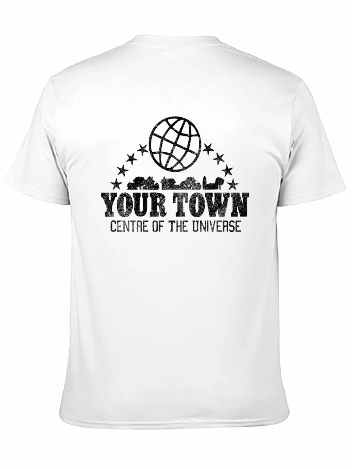Black Your Town Centre of the Universe Graphic Tee view 11