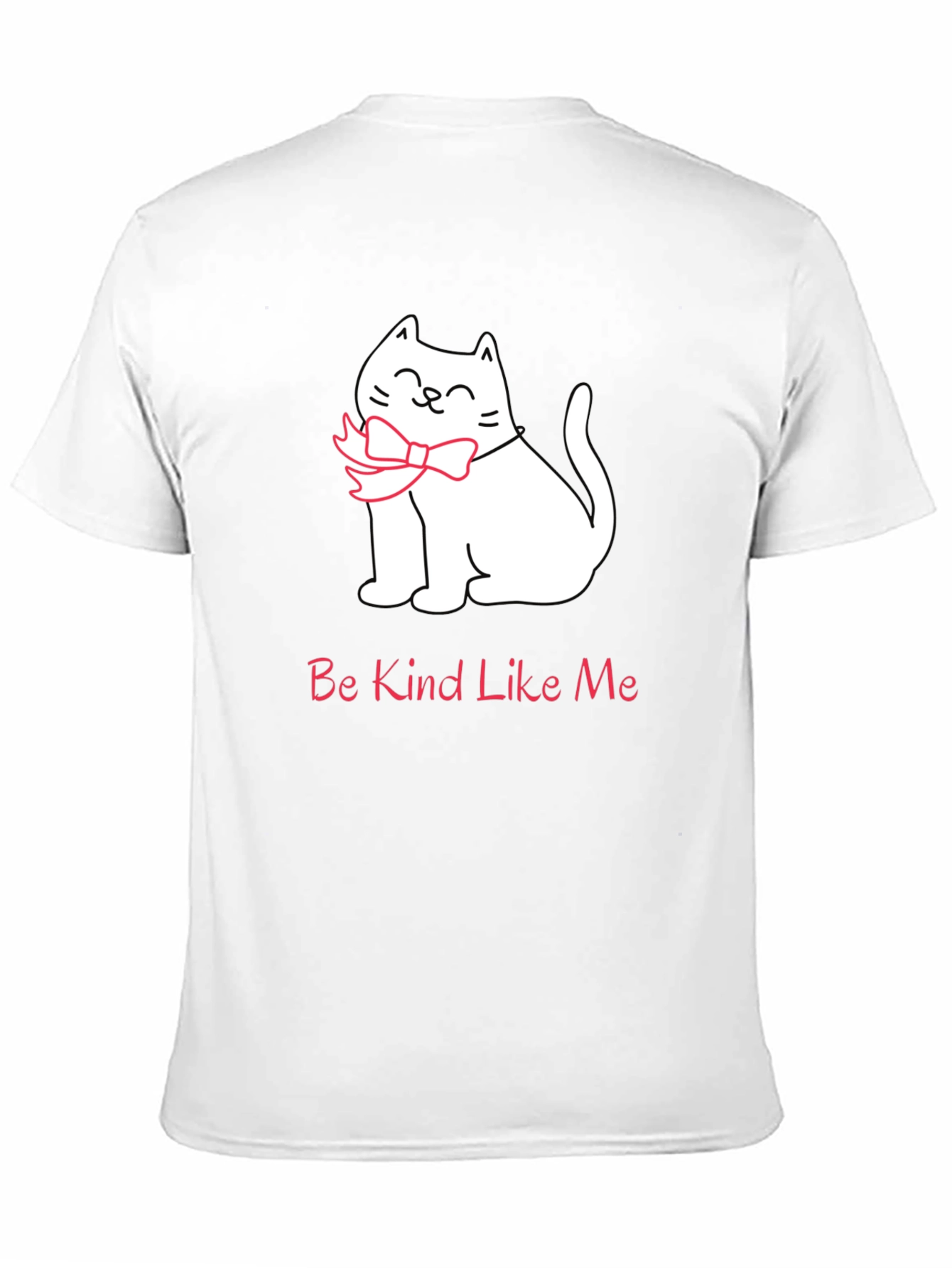 Black Be Kind Like Me T-Shirt - Cat Bow Tie Tee view 11