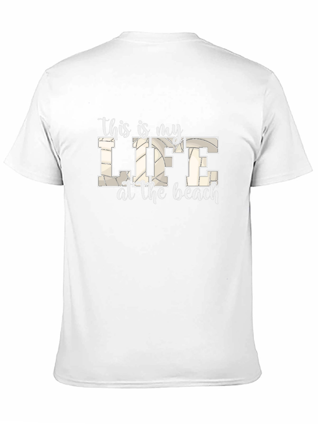 Black Beach Life Volleyball T-Shirt view 11