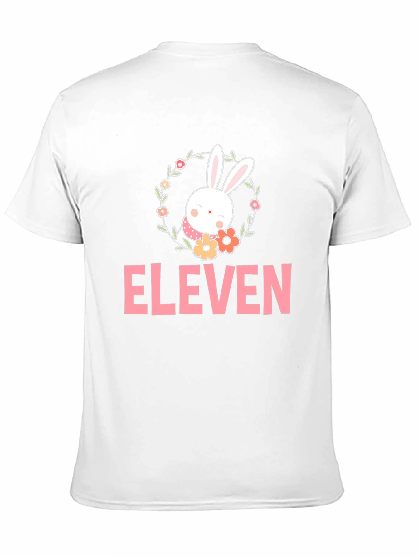 Black Eleven Bunny Flower T-Shirt view 11