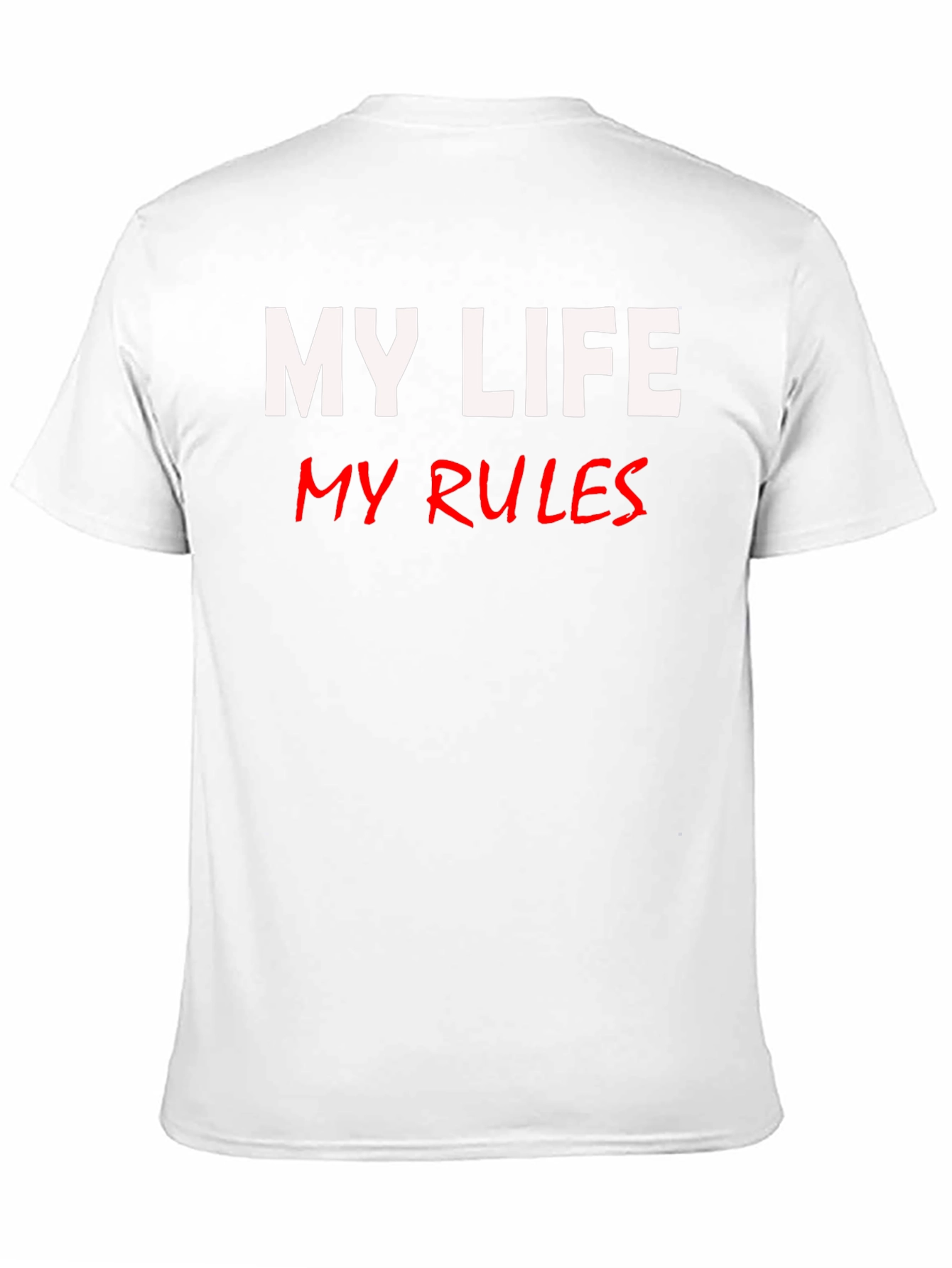 Black My Life My Rules Graphic Tee - Black view 11