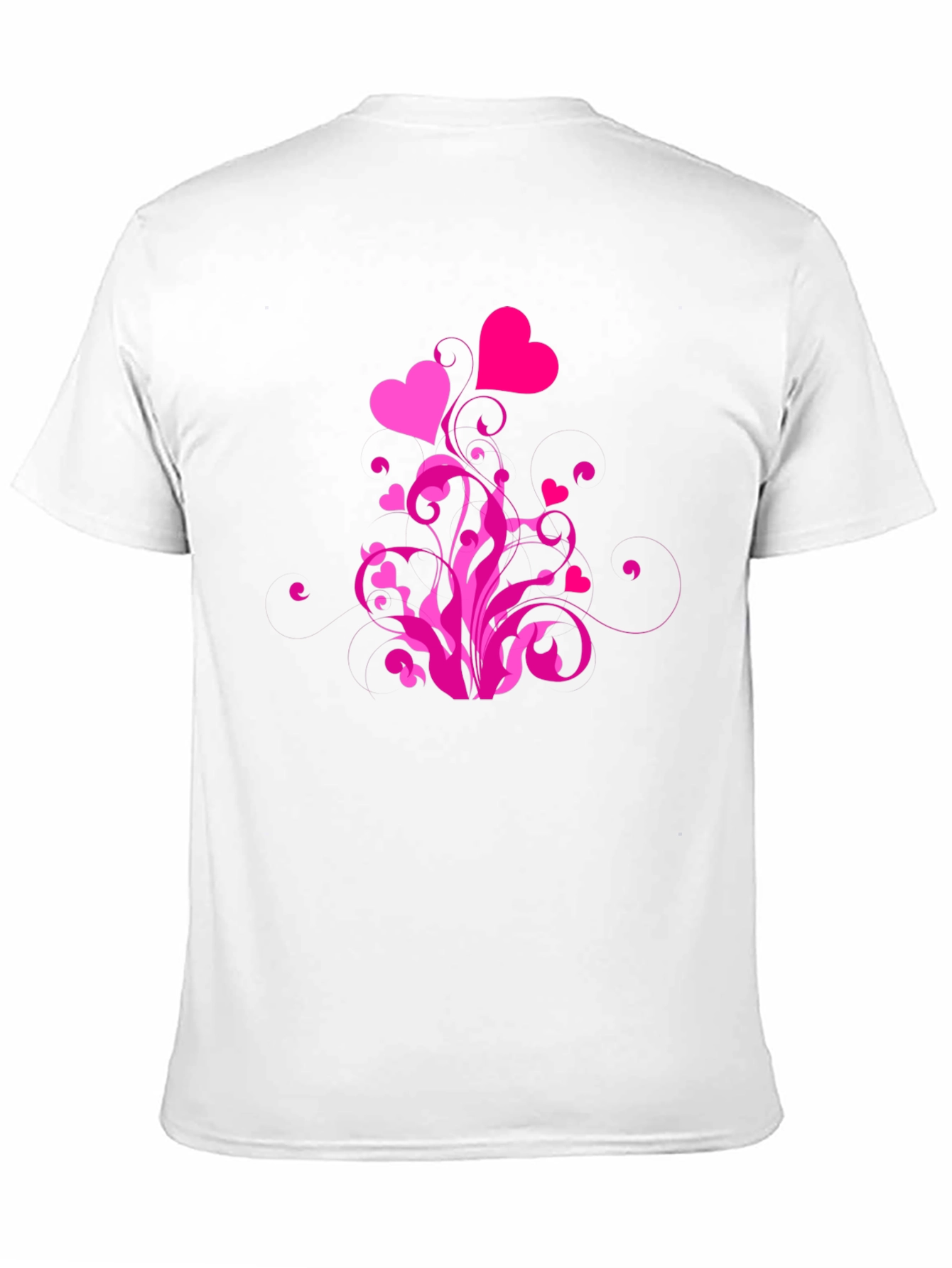 Black Heart Swirl Graphic Black T-Shirt view 11