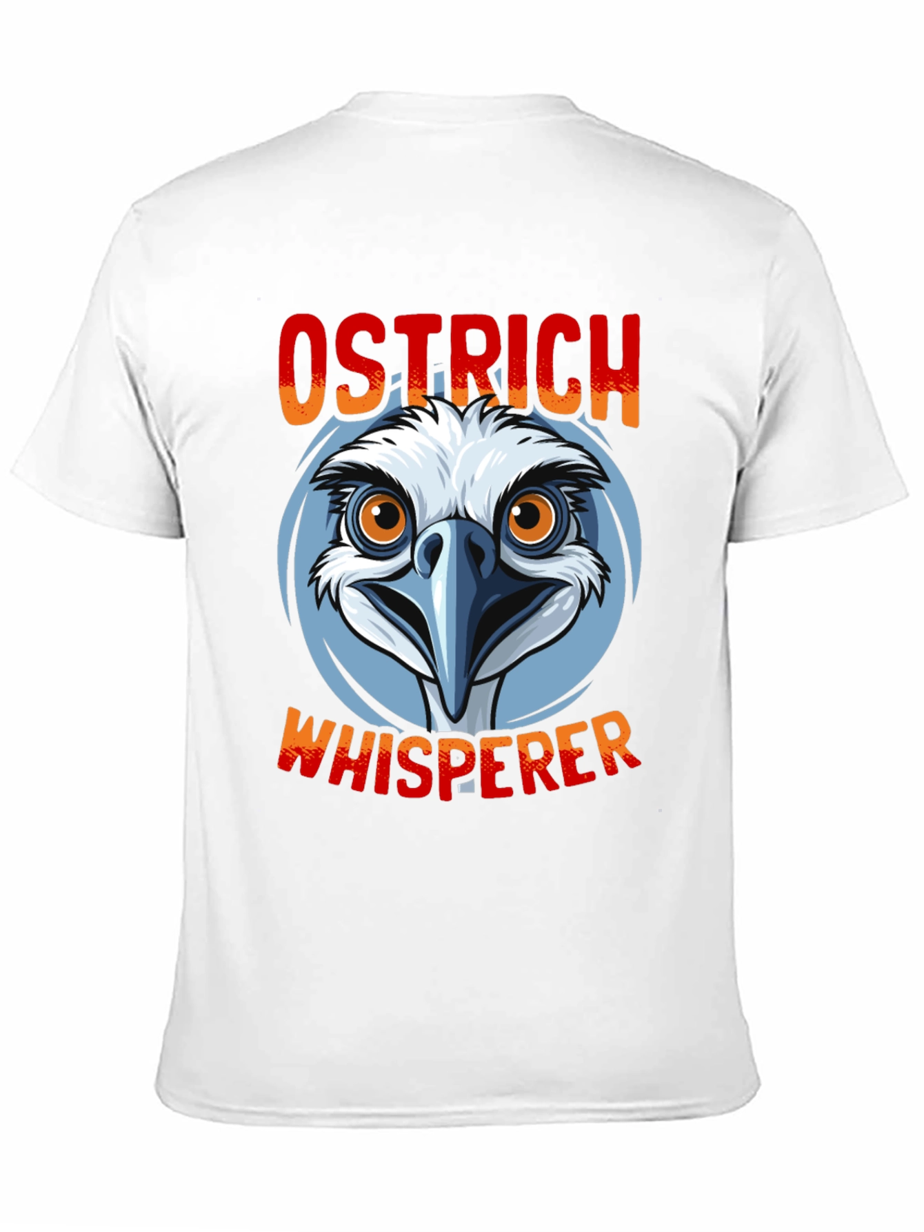 Black Ostrich Whisperer Graphic T-Shirt - Funny Bird Lover Tee view 11