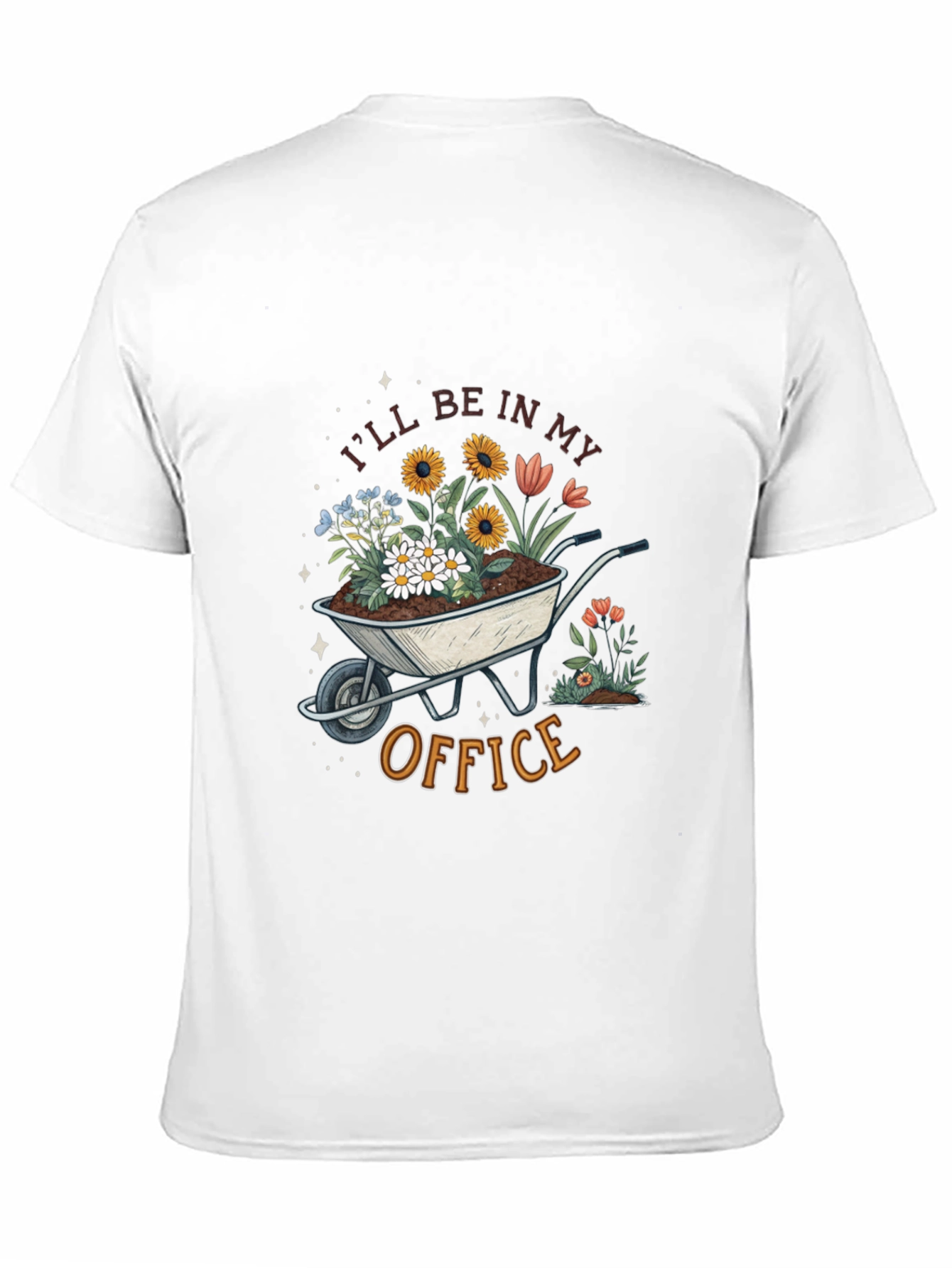 Black Gardening T-Shirt - I'll Be In My Office view 11