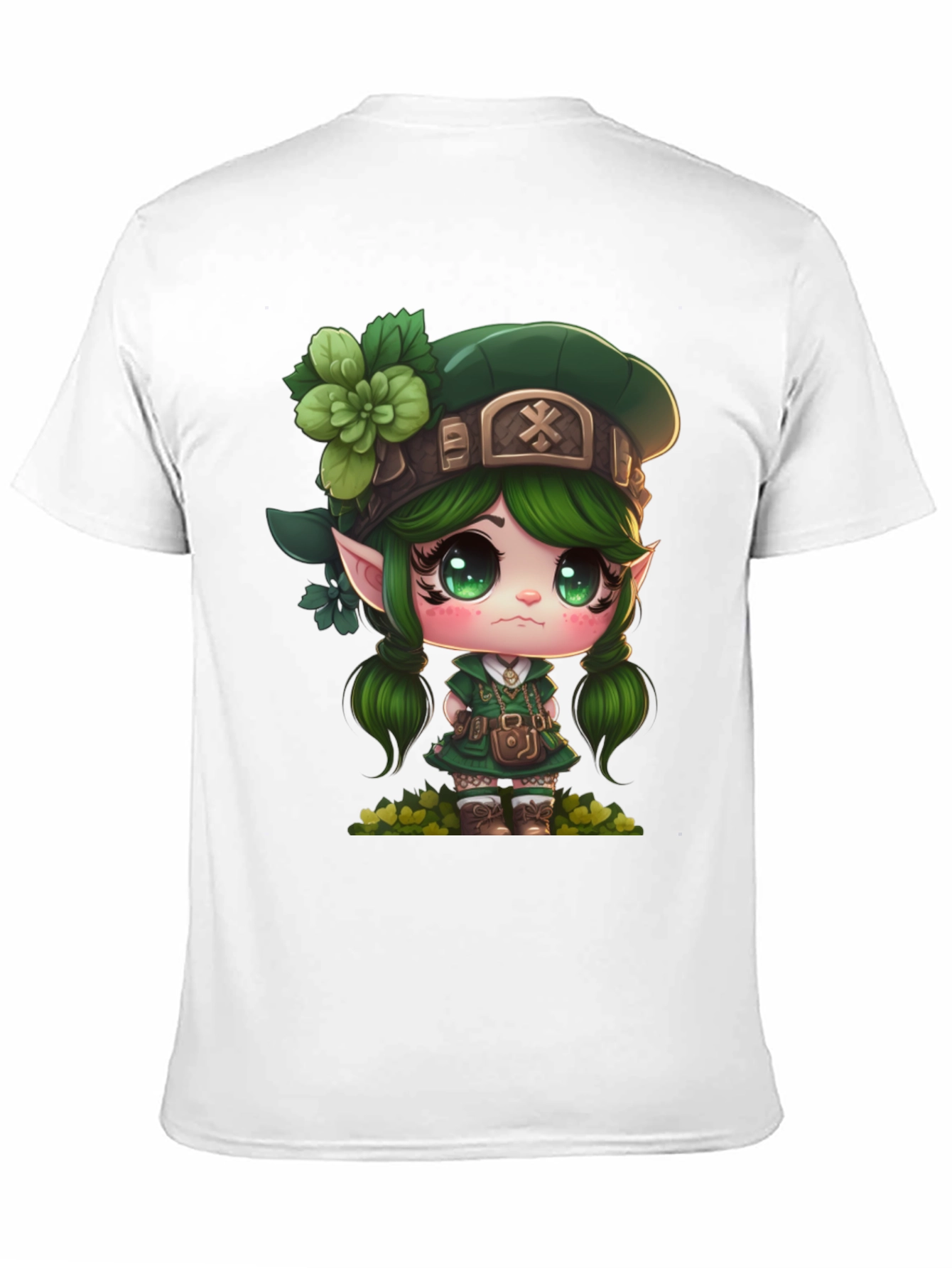 Black Lucky Leprechaun Girl's T-Shirt view 11