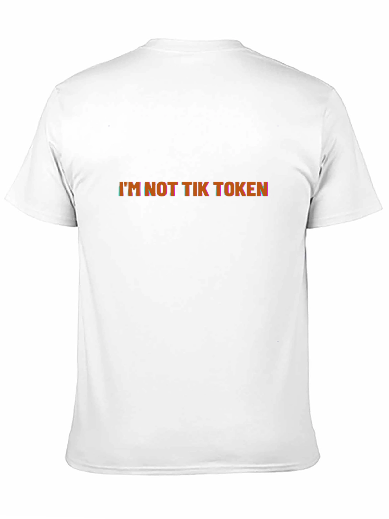 Black I'm Not Tik Token Graphic Black T-Shirt view 11