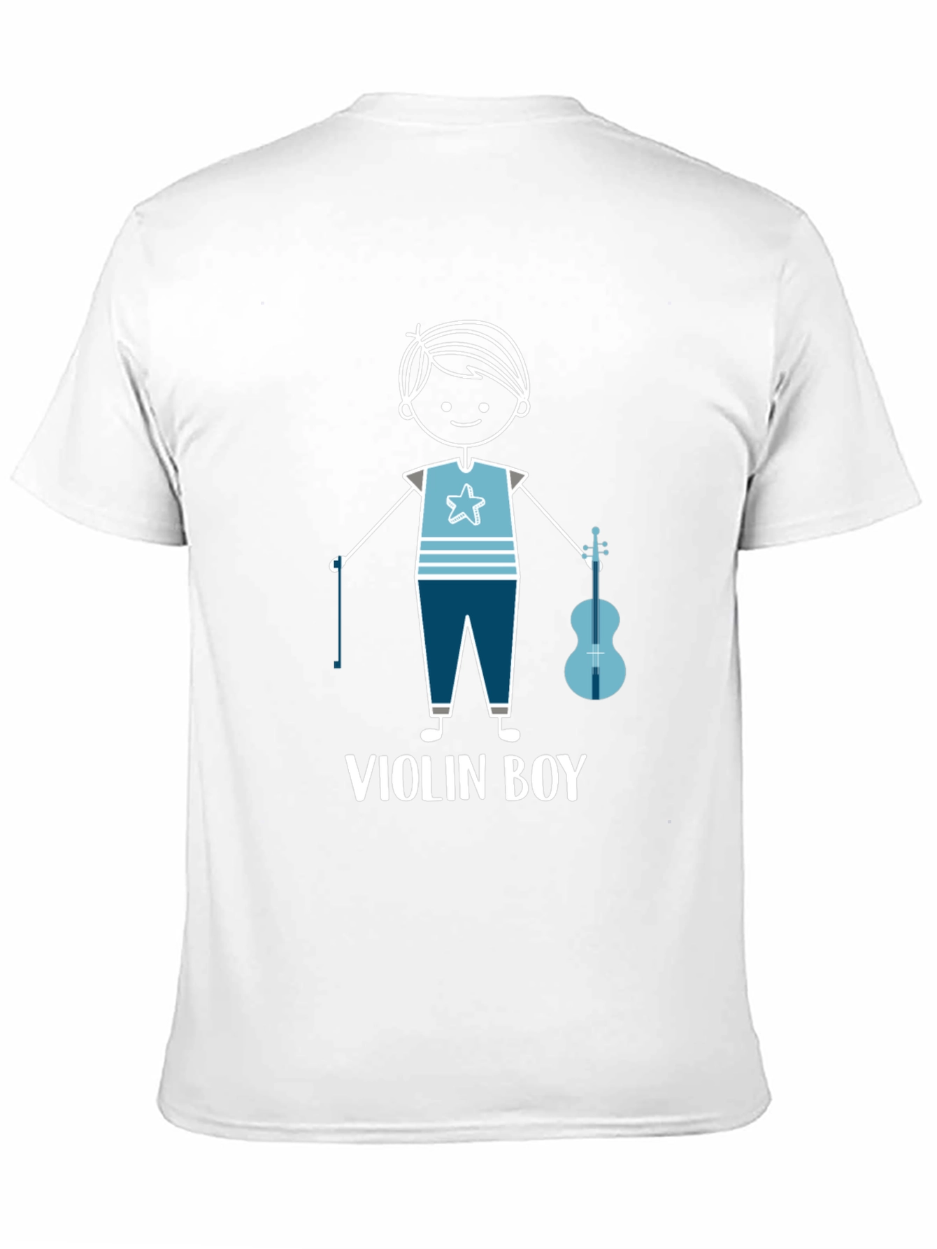 Black Violin Boy Graphic T-Shirt - Musician Tee view 11