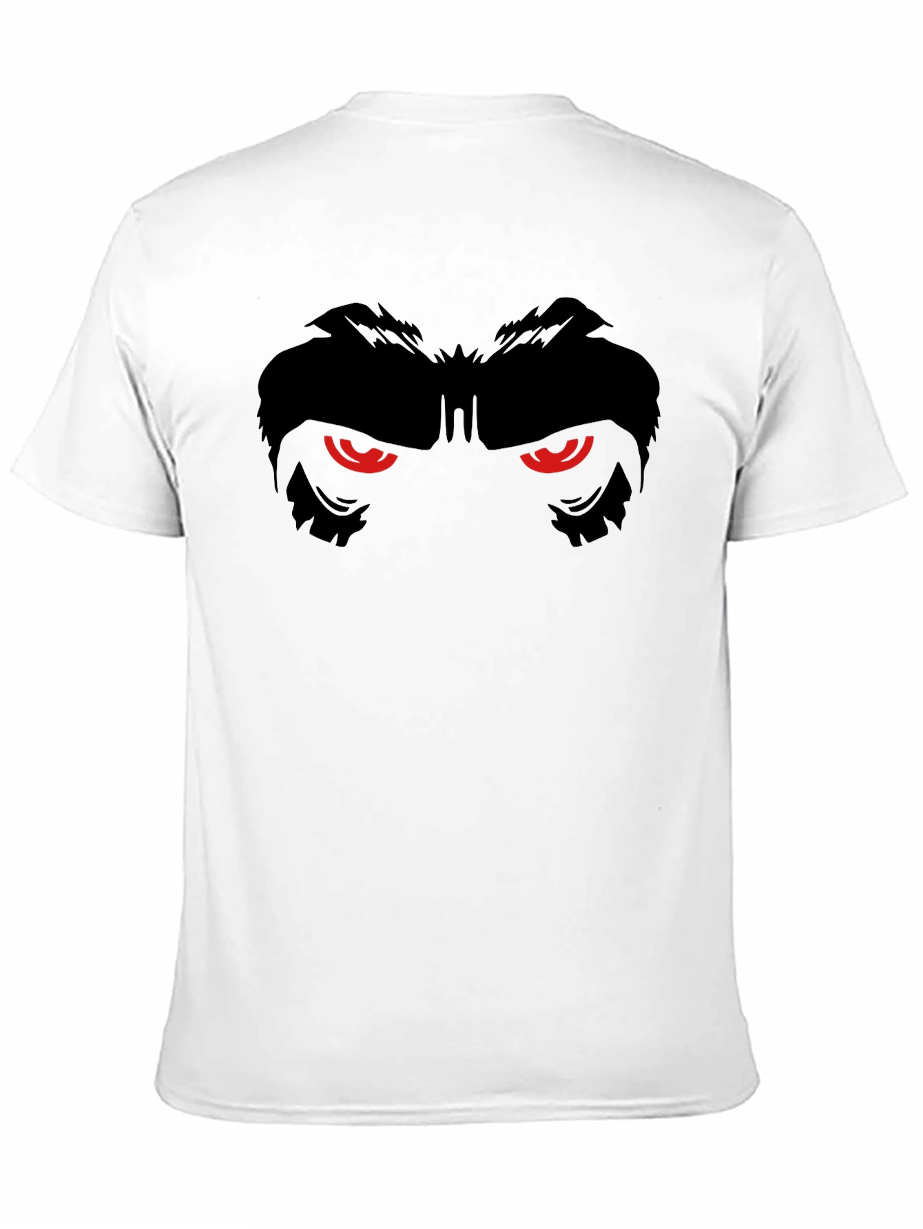 Black Men's Black T-Shirt with Gorilla Eyes Graphic view 11